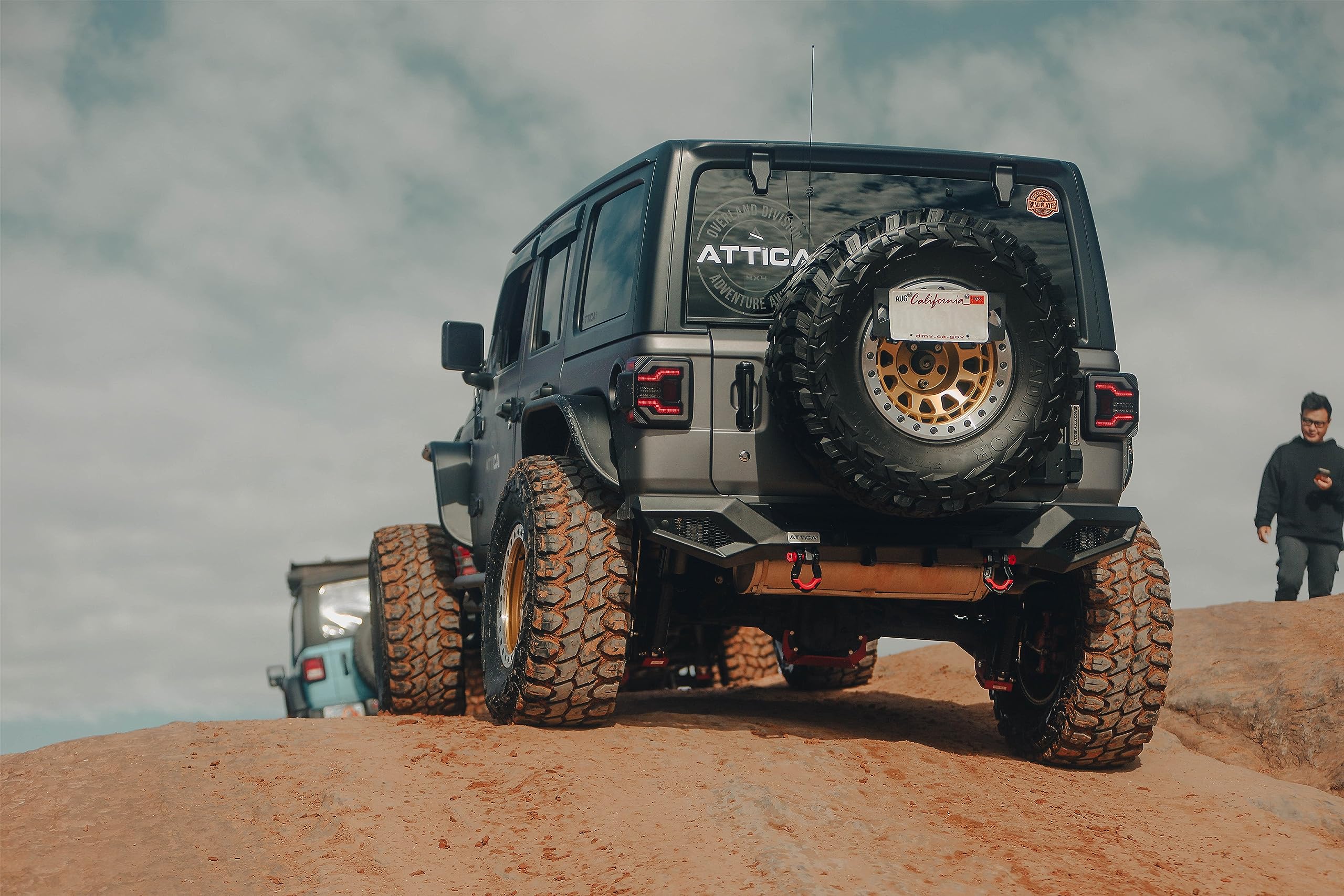 Attica 2018-2023 Jeep Wrangler JL Rear Bumper ATTJL01B111-BX - Black - Powder Coated - Steel