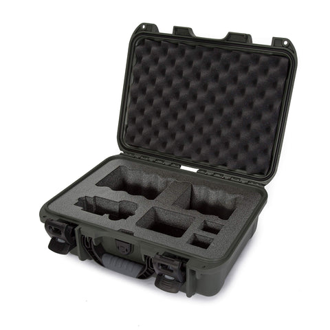Waterproof Nanuk 920 Hard Case with Custom Foam Insert for Sony A7R Size Camera - Olive