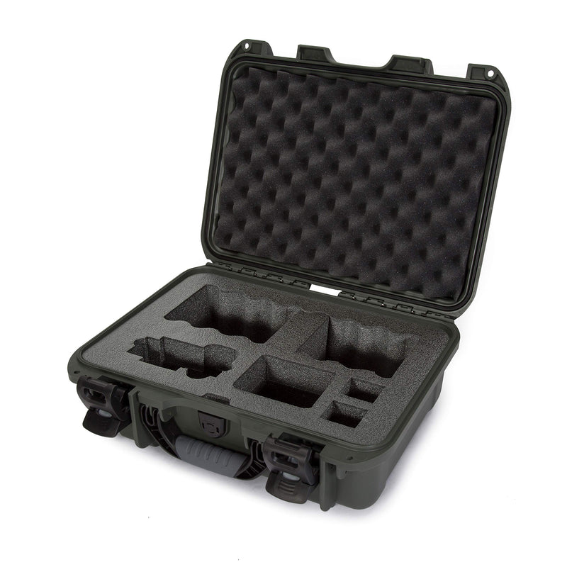 Waterproof Nanuk 920 Hard Case with Custom Foam Insert for Sony A7R Size Camera - Olive