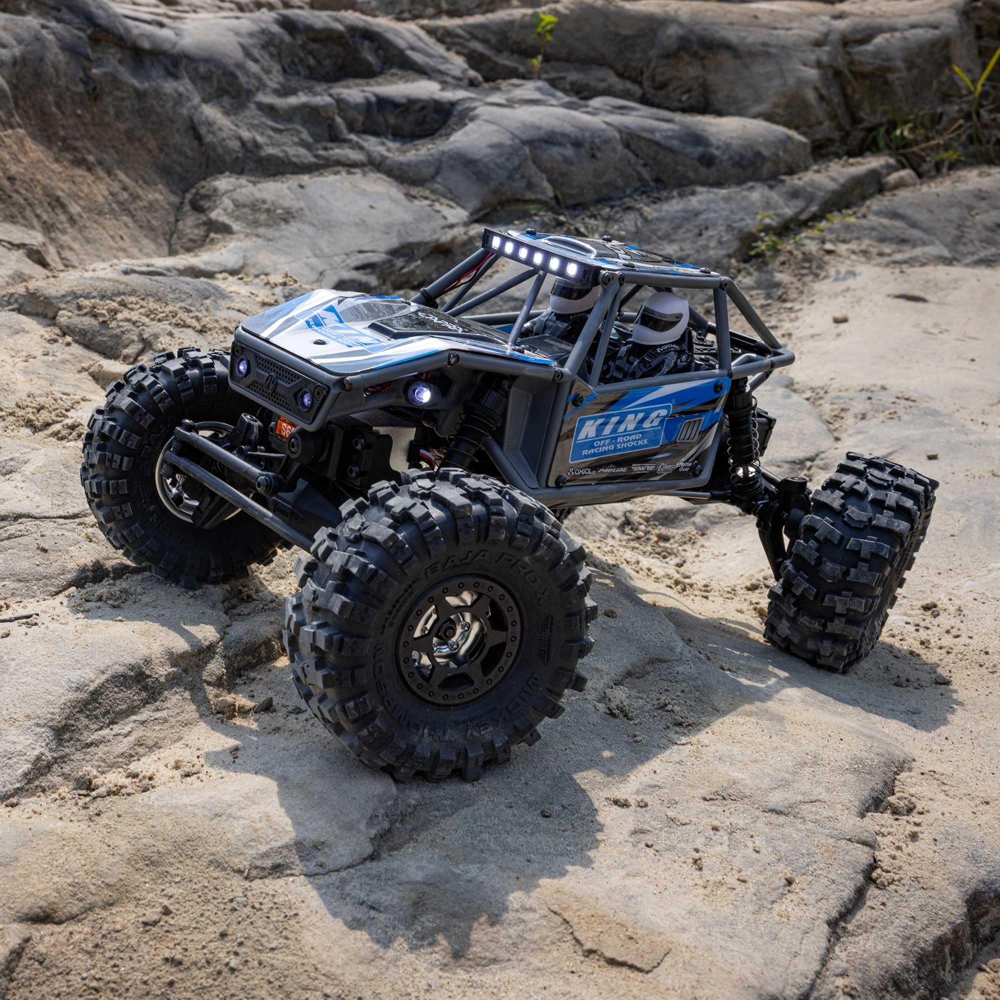 Axial RC Truck 4WS UTB18 Capra 1/18th 4x4 RTR (Comes with Everything Needed to Run), Blue, AXI-1750T1