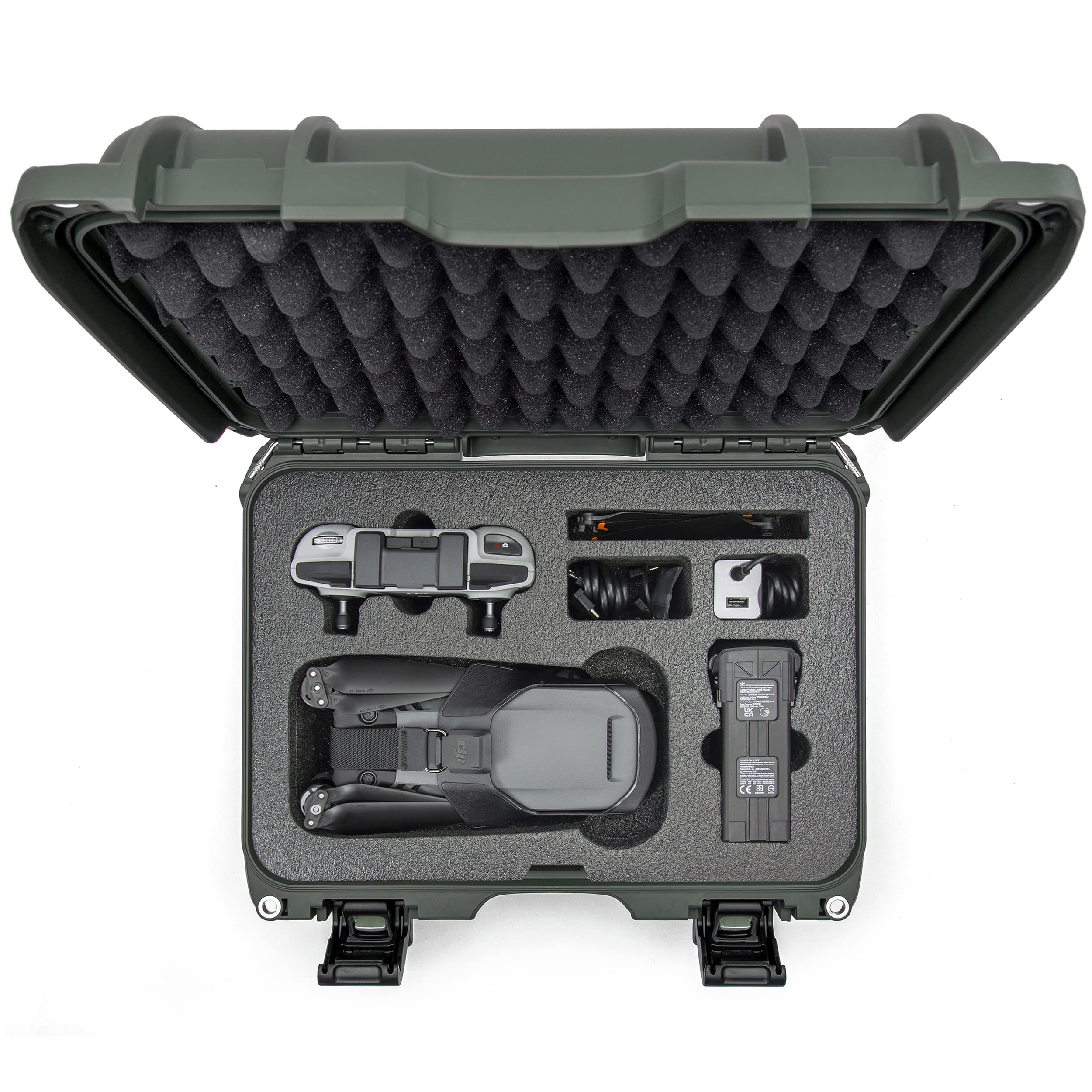 Waterproof Hard Case Nanuk 915 with Foam Insert for DJI Mavic 3 & Mavic 3 Classic - Olive