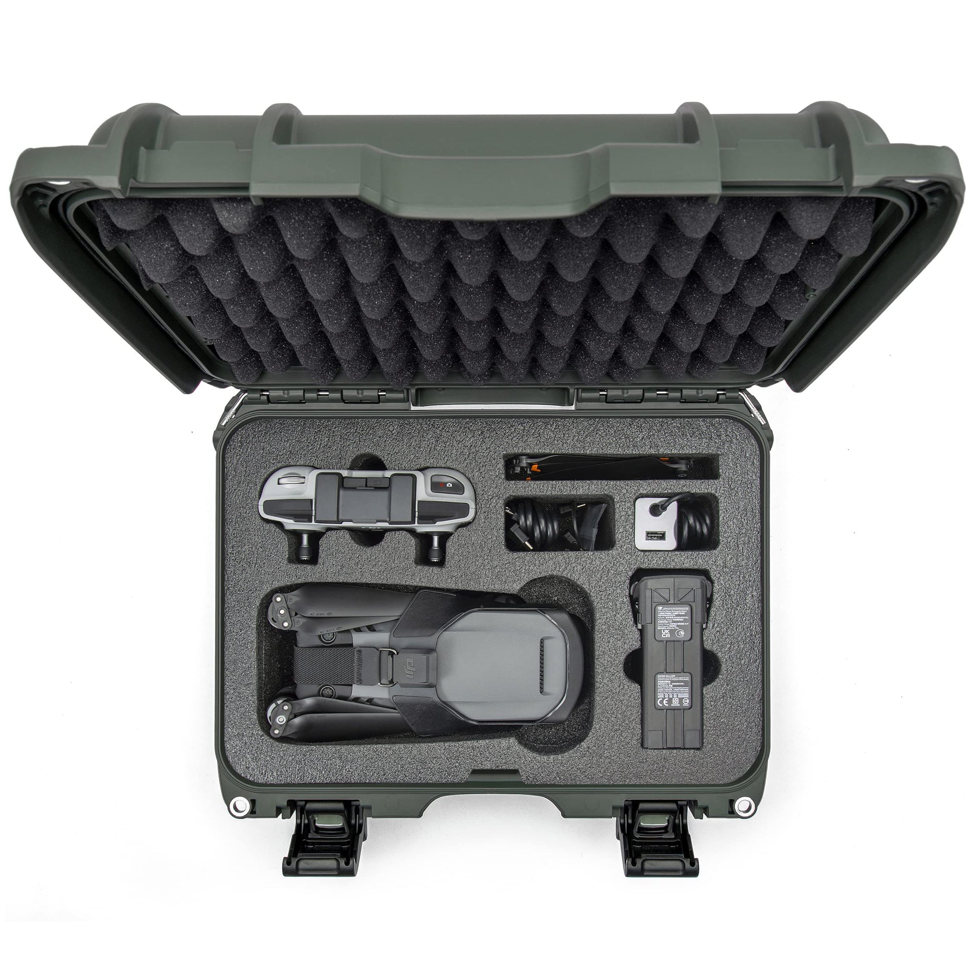 Waterproof Hard Case Nanuk 915 with Foam Insert for DJI Mavic 3 & Mavic 3 Classic - Olive