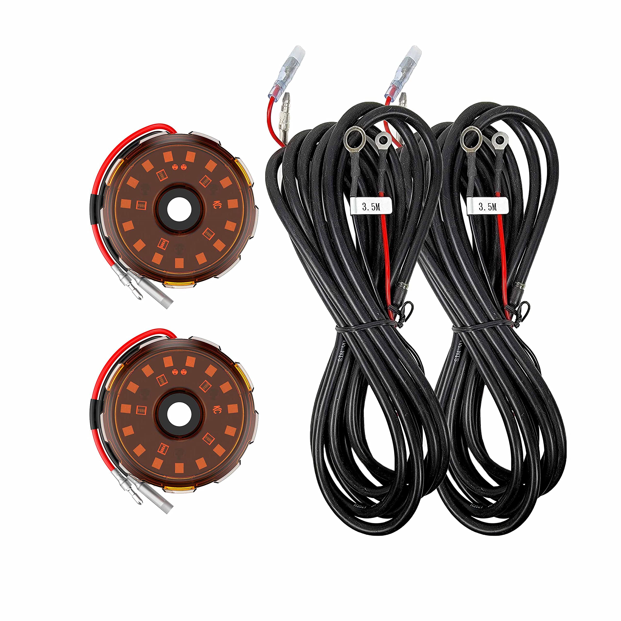 Add-On Two-Light Cyclone V2 Kit - Amber - 3.5 Meters Long