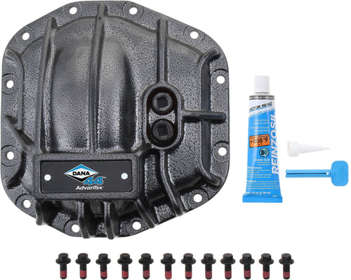 Spicer Nodular Iron 10040651 Rear Dana 44 and AdvanTEK Differential Cover Compatible with Select Wrangler JL - Gray