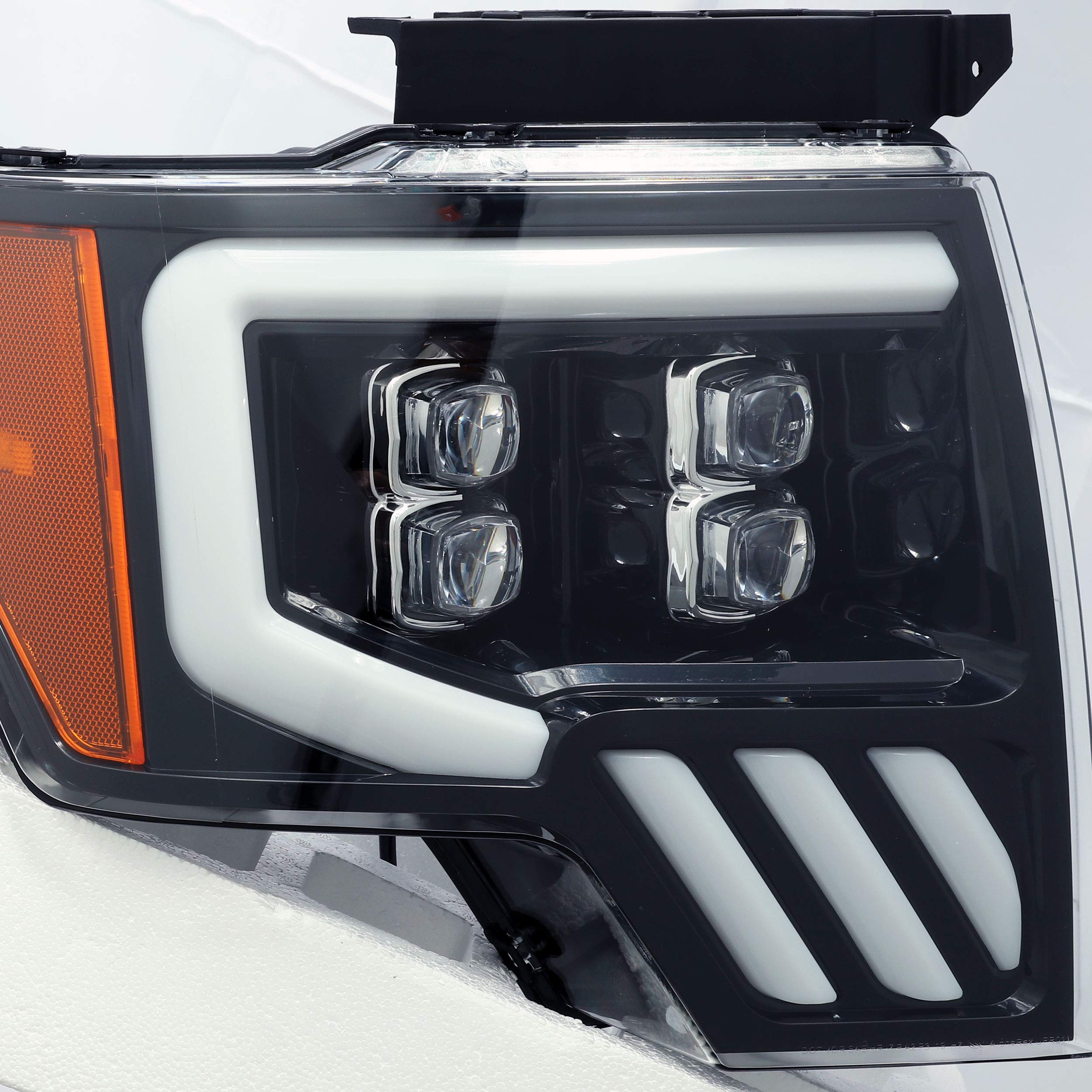 880190 AlphaRex USA Nova Series Projector Headlights fits Ford F-150,Clear