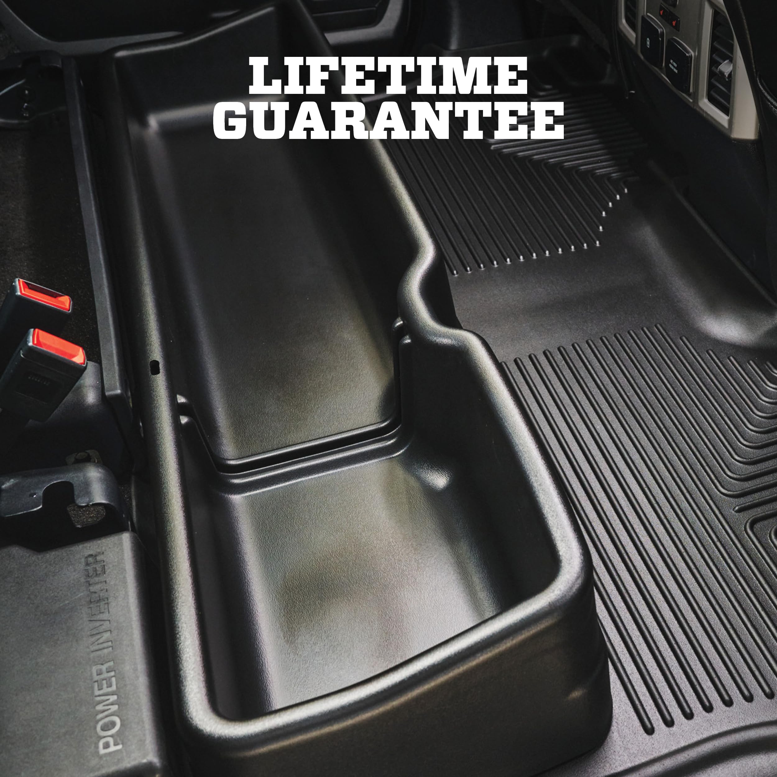 Husky Liners Storage Systems Gearbox | Fits 2019-2026 Dodge Ram 1500 Crew Cab with Factory Storage Box (Will NOT fit Models w/Heat/Cool Rear Seats) | Under Seat, 1-pc Black - 09411