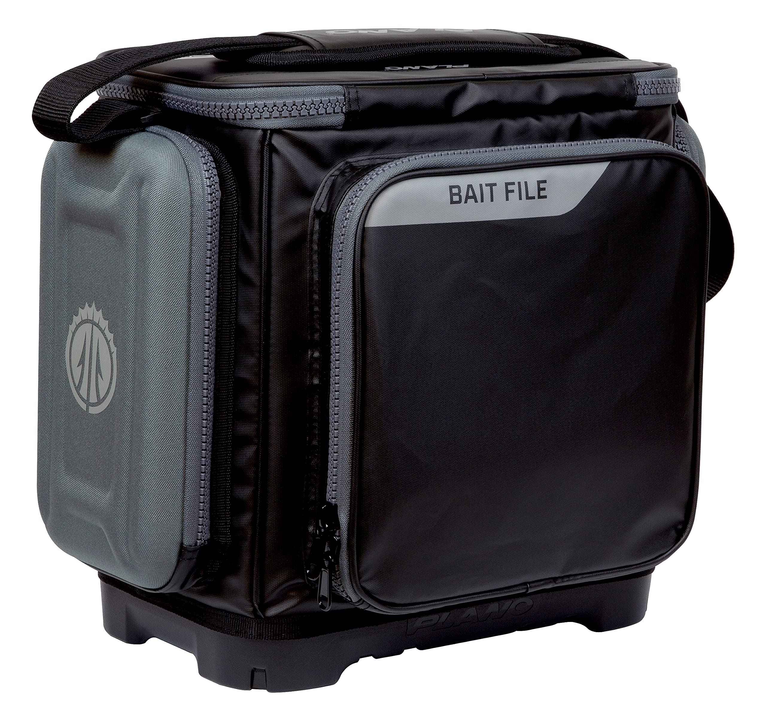 Plano 3600 KVD Signature Series Tackle Bag, Black with Red Stitching, Includes 3 Stowaway Utility Boxes, Customizable Fishing Storage, Water-Resistant TPE Coated Fabric