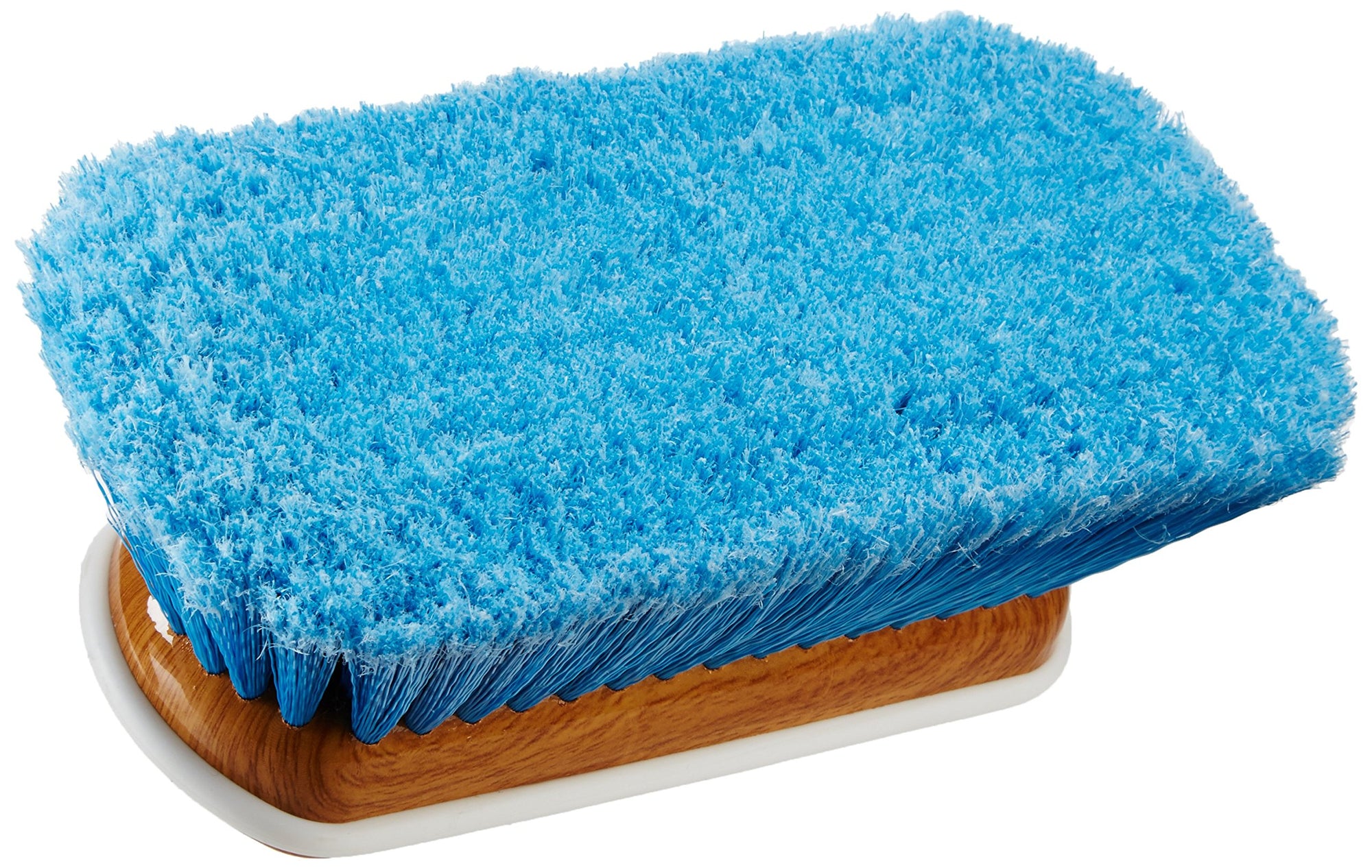 8" STAR BRITE Premium Cleaning Brush - Synthetic Wood Block with Durable, High-Density Star Prene Fibers for Boat, RV & Auto Surfaces - Extend-A-Brush Handles - Medium Bristle, Blue (040171)