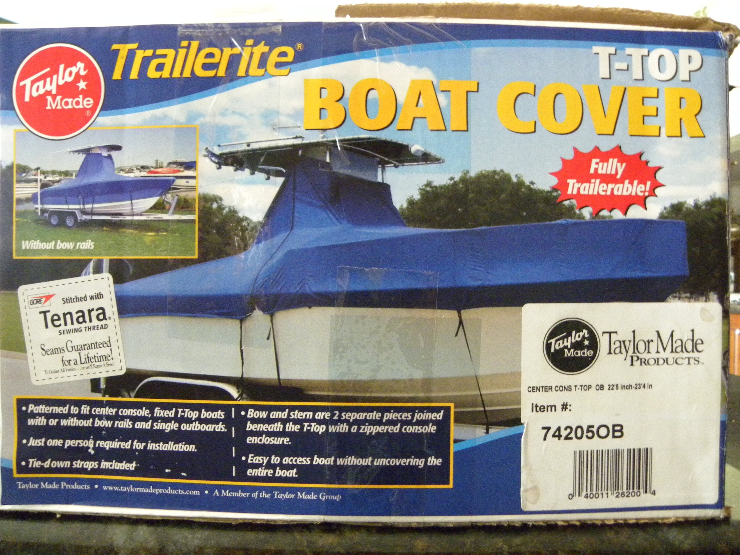 74205OB Taylor Made Products Semi-Custom for Boats with Fixed T-Tops Boating Hardware & Maintenance Supplies