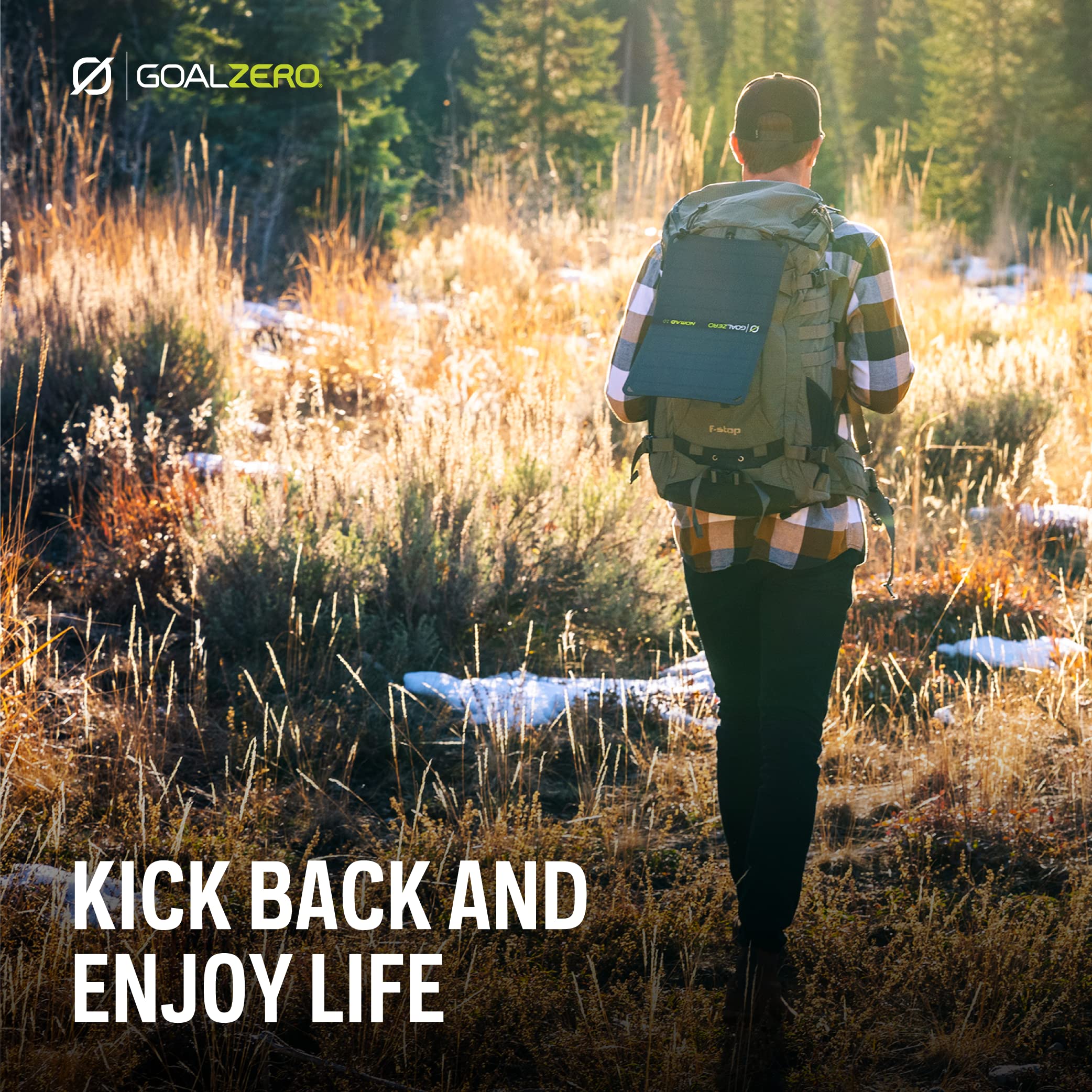 Goal Zero 10 Nomad, Foldable Monocrystalline 10 Watt Solar Panel with USB Port, Portable Solar Panel Backpacking, Hiking and Travel. Lightweight Backpack Solar Panel Charger with Adjustable Kickstand