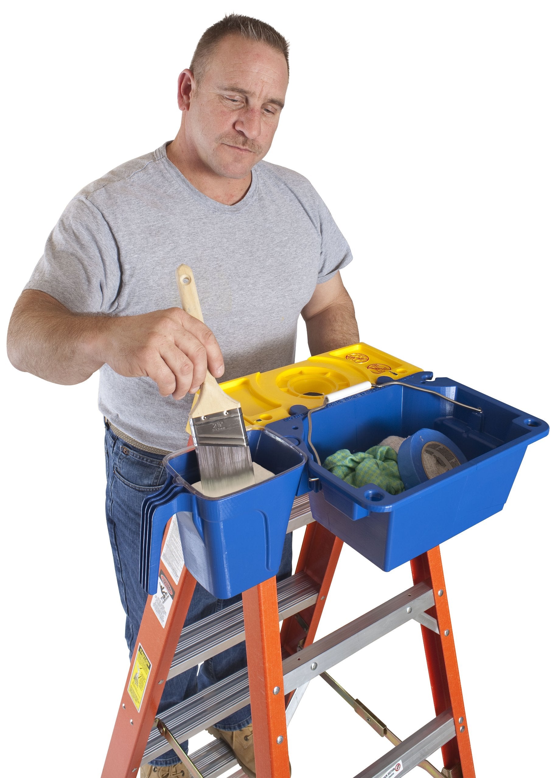 AC27-P Werner Lock, Use with Ac27-L Disposable Paint Cup Liner, Plastic, Polymer, Blue