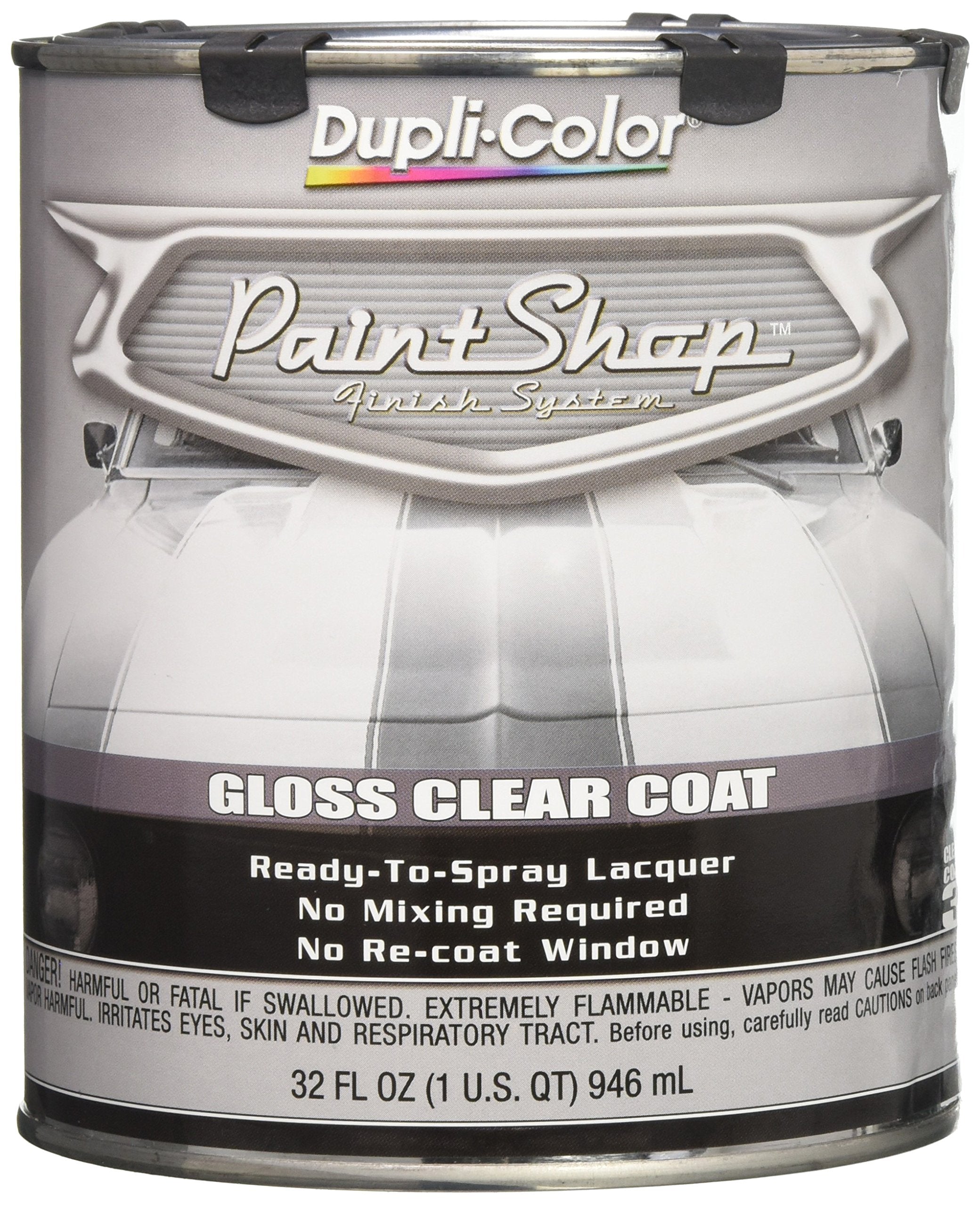 Paint Shop Finish System Clear Coat – Dupli-Color Gloss Clear - 32 oz. Automotive Paint