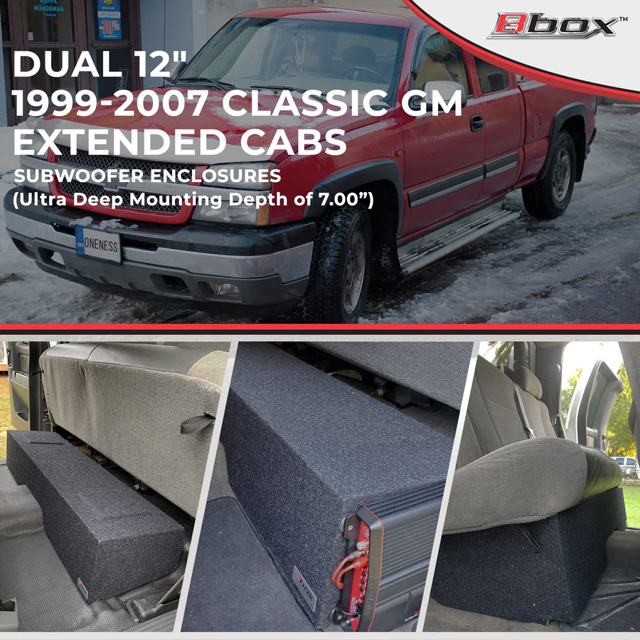 SUBWOOFER Boxes ATREND A152-12CP B Box Series (12inch Dual Down-FIRE)