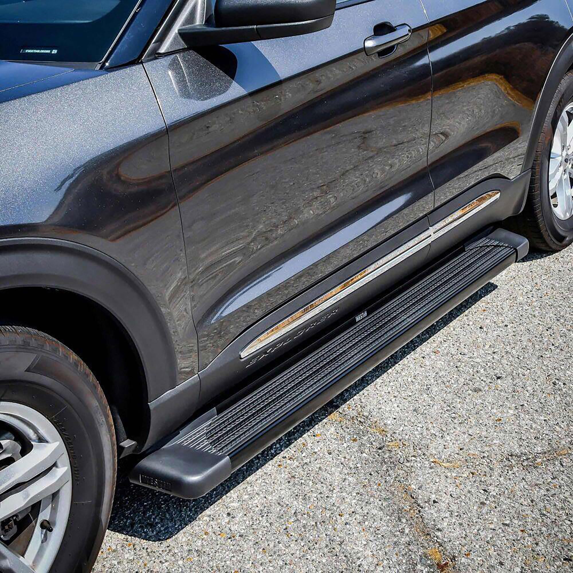 27-64735 Westin SG6 Running Boards Aluminum Black Pair 79 in (Required Mounting Kit Sold Separately)