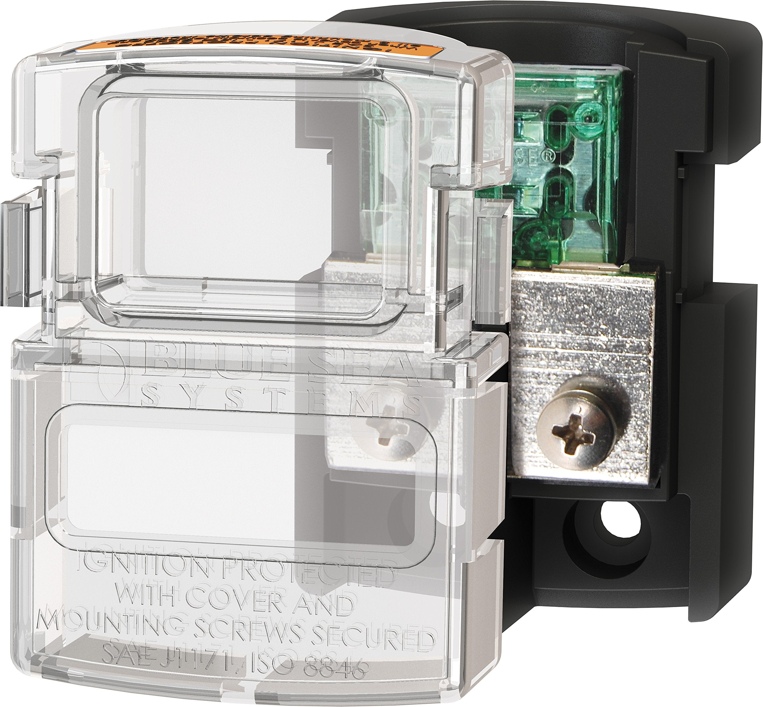 Maxi Fuse Block Blue Sea Systems 5006100 and in-Line Fuse Holder, 80 amps