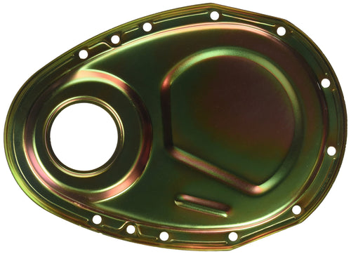 Gold Zinc Plated Milodon 65501 Timing Cover for Small Block Chevy
