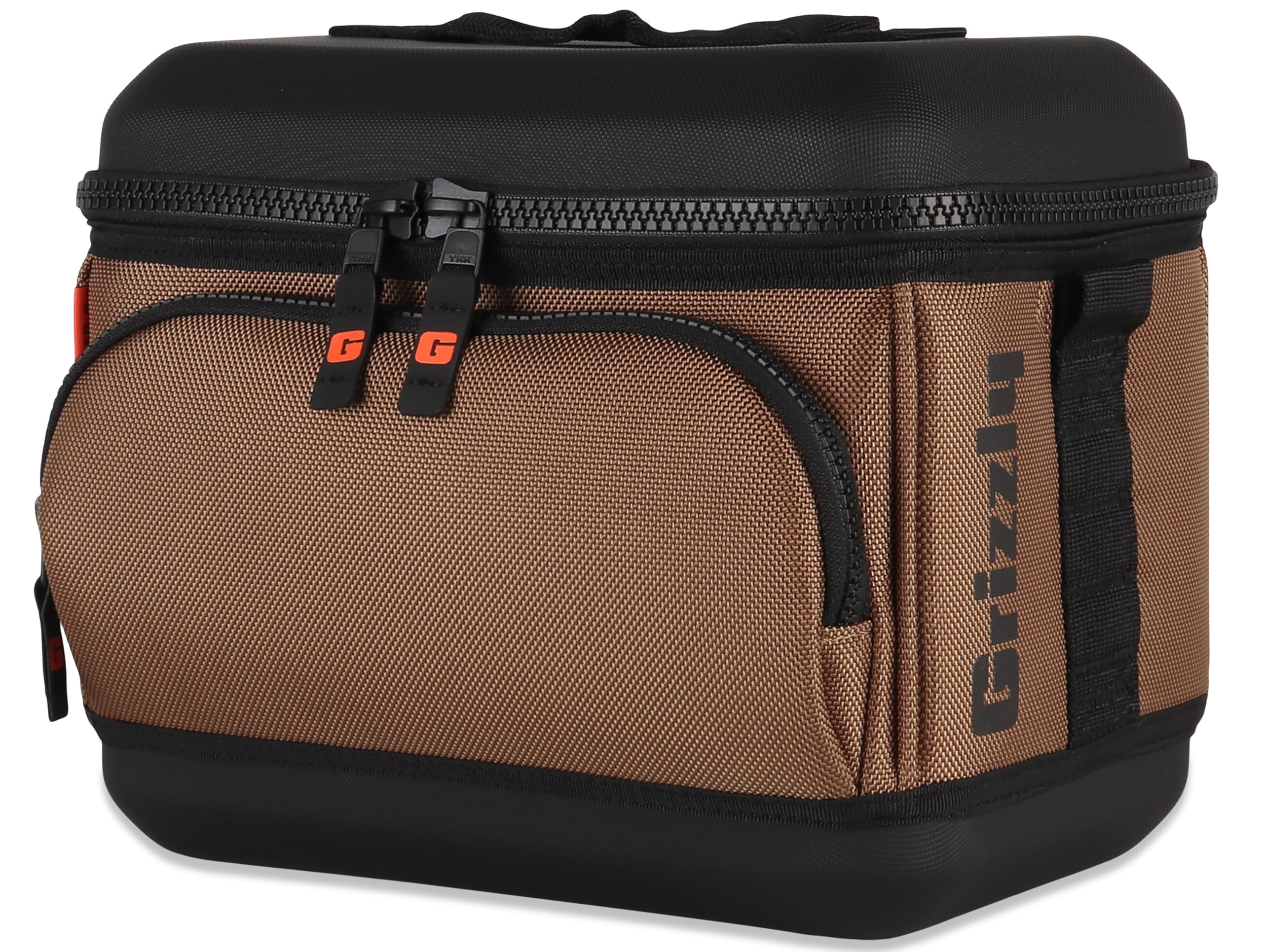 Drifter Grizzly 6-Pack | Flip-top Soft Cooler Bag | Ice Chest for Beach Boat Camping Car Fishing Golf Hiking Hunting Lunch Picnic | Lightweight Portable Insulated Waterproof | Tan