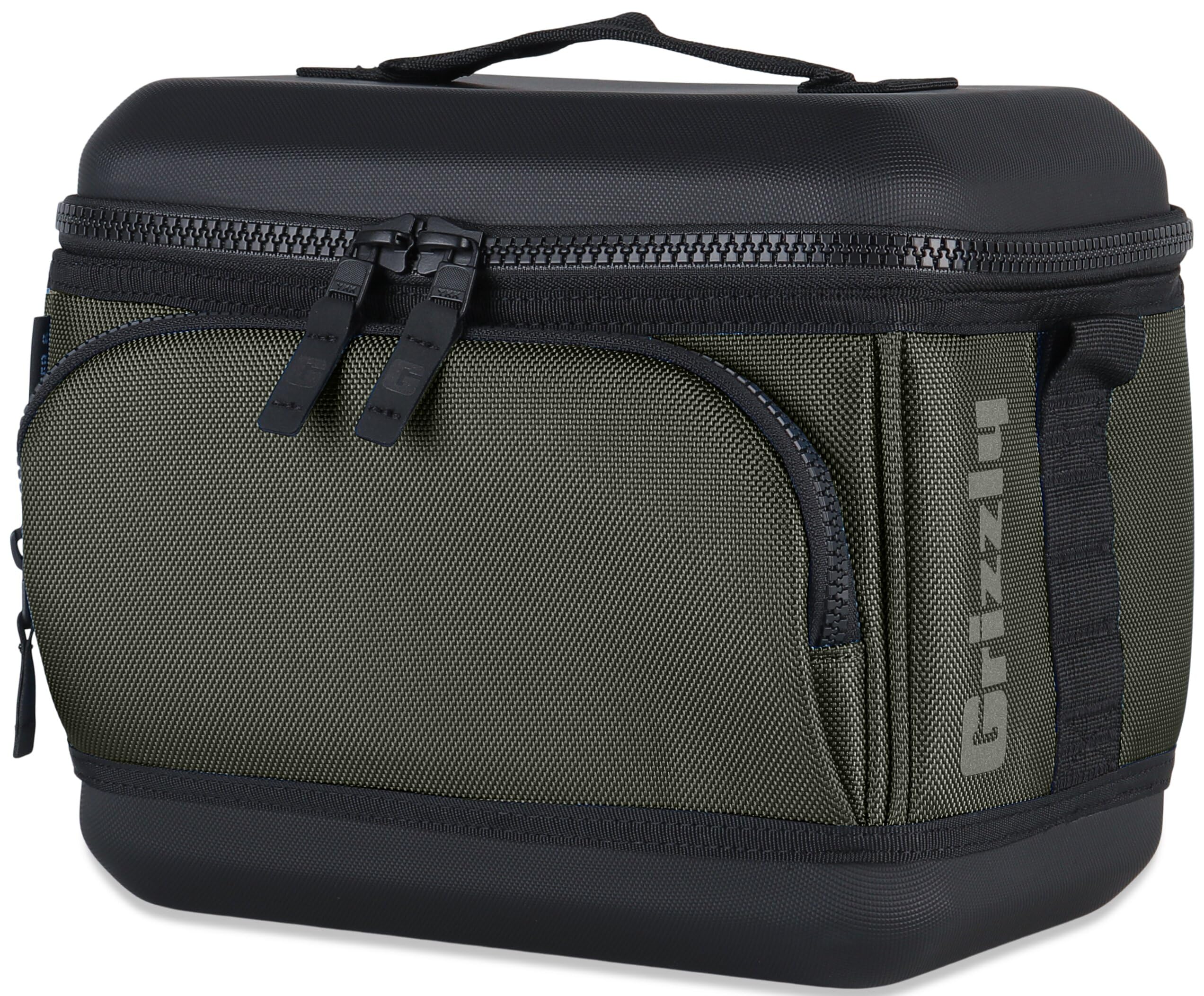 Drifter Grizzly 6-Pack | Flip-top Soft Cooler Bag | Ice Chest for Beach Boat Camping Car Fishing Golf Hiking Hunting Lunch Picnic | Lightweight Portable Insulated Waterproof | Lunar Green