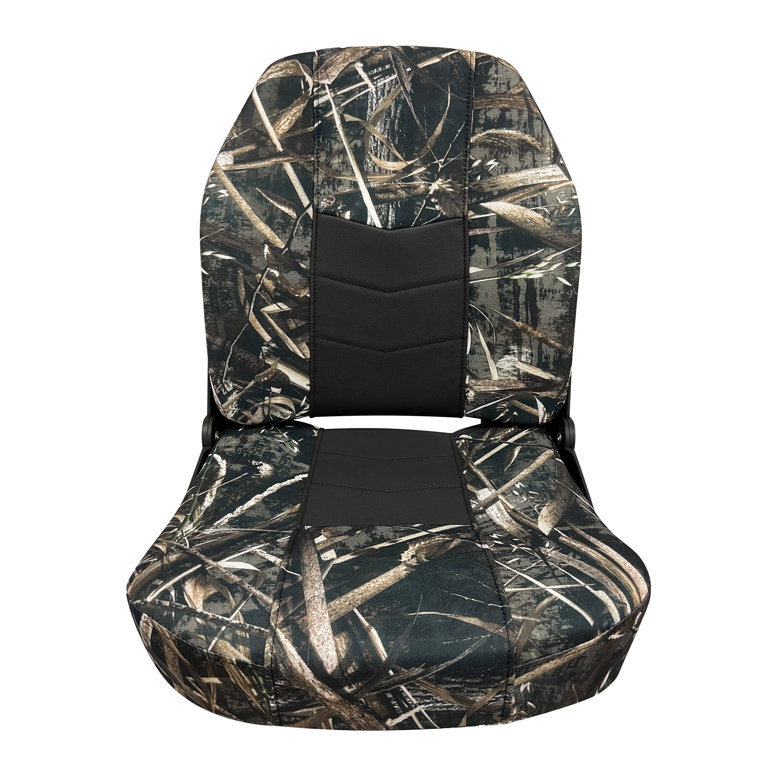 Quantum Series Wise Fold Down Fishing Boat Seat, Max 5 Camo/Jazz Black 3340-1785