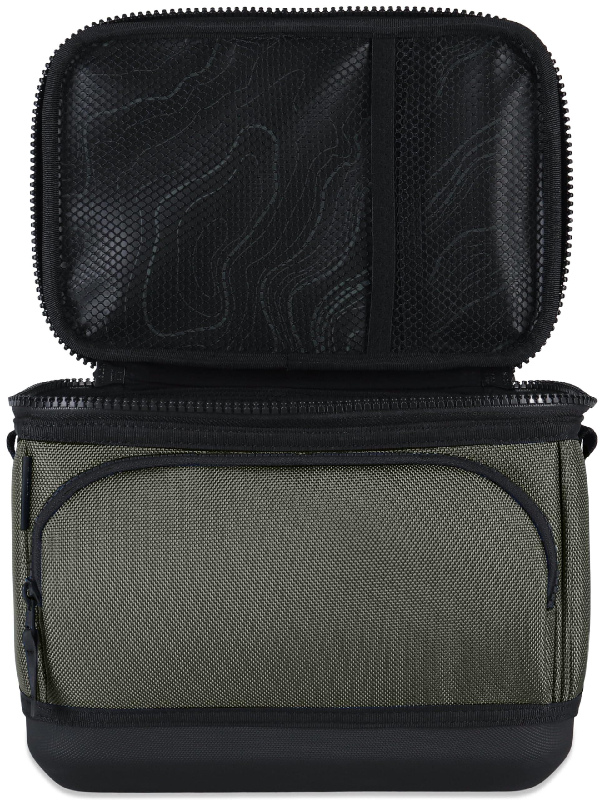 Drifter Grizzly 6-Pack | Flip-top Soft Cooler Bag | Ice Chest for Beach Boat Camping Car Fishing Golf Hiking Hunting Lunch Picnic | Lightweight Portable Insulated Waterproof | Lunar Green