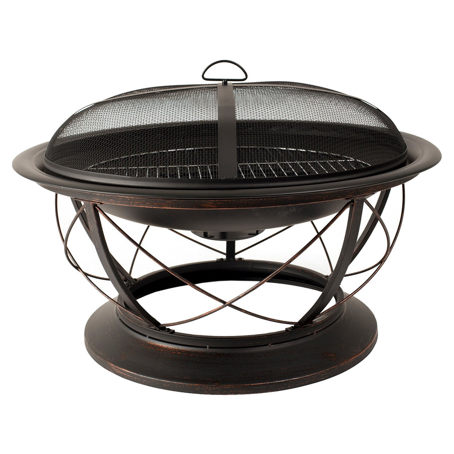 Palmetto OFW717RC Pleasant Hearth Fire Pit with Cooking Grid
