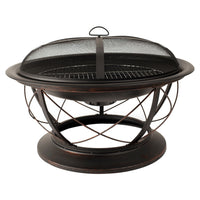 Palmetto OFW717RC Pleasant Hearth Fire Pit with Cooking Grid