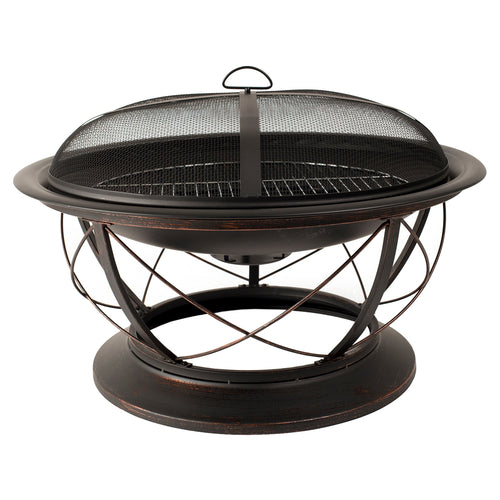 Palmetto OFW717RC Pleasant Hearth Fire Pit with Cooking Grid