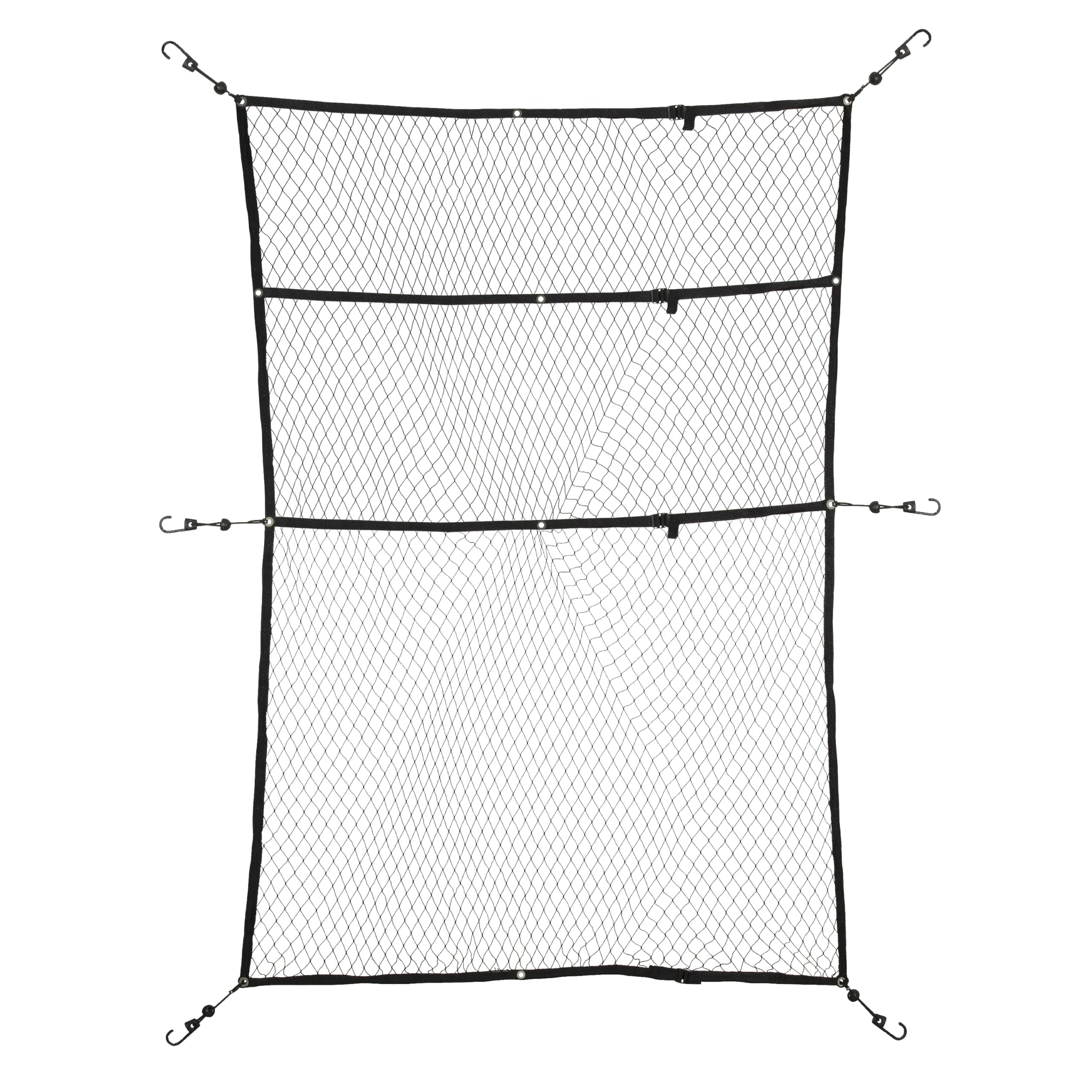 Adjustable CargoSmart Truck Net — Cargo Net for Pickup Truck Bed Adjustable to a Maximum Size of 78” x 55” — Fits on Most Standard Sized Truck Beds