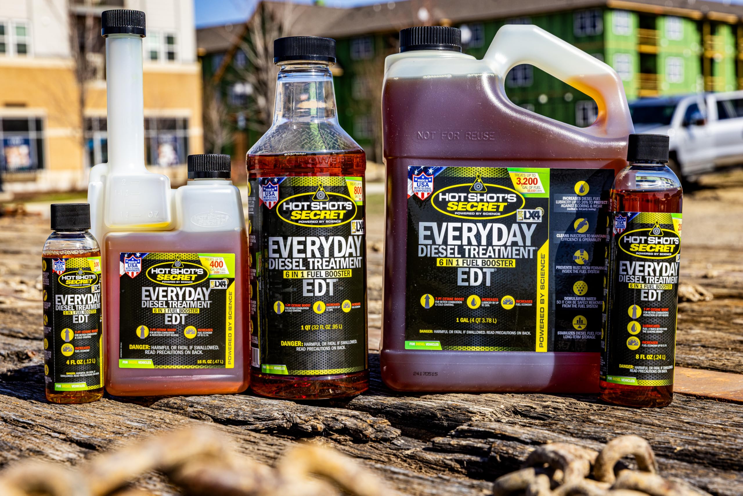 Everyday Diesel Treatment Hot Shot's Secret 1 Gallon, 6-in-1 Diesel Additive - Injector Cleaner, Fuel System Cleaner, Fuel Additive Boosts Cetane (HSSEDT01G)
