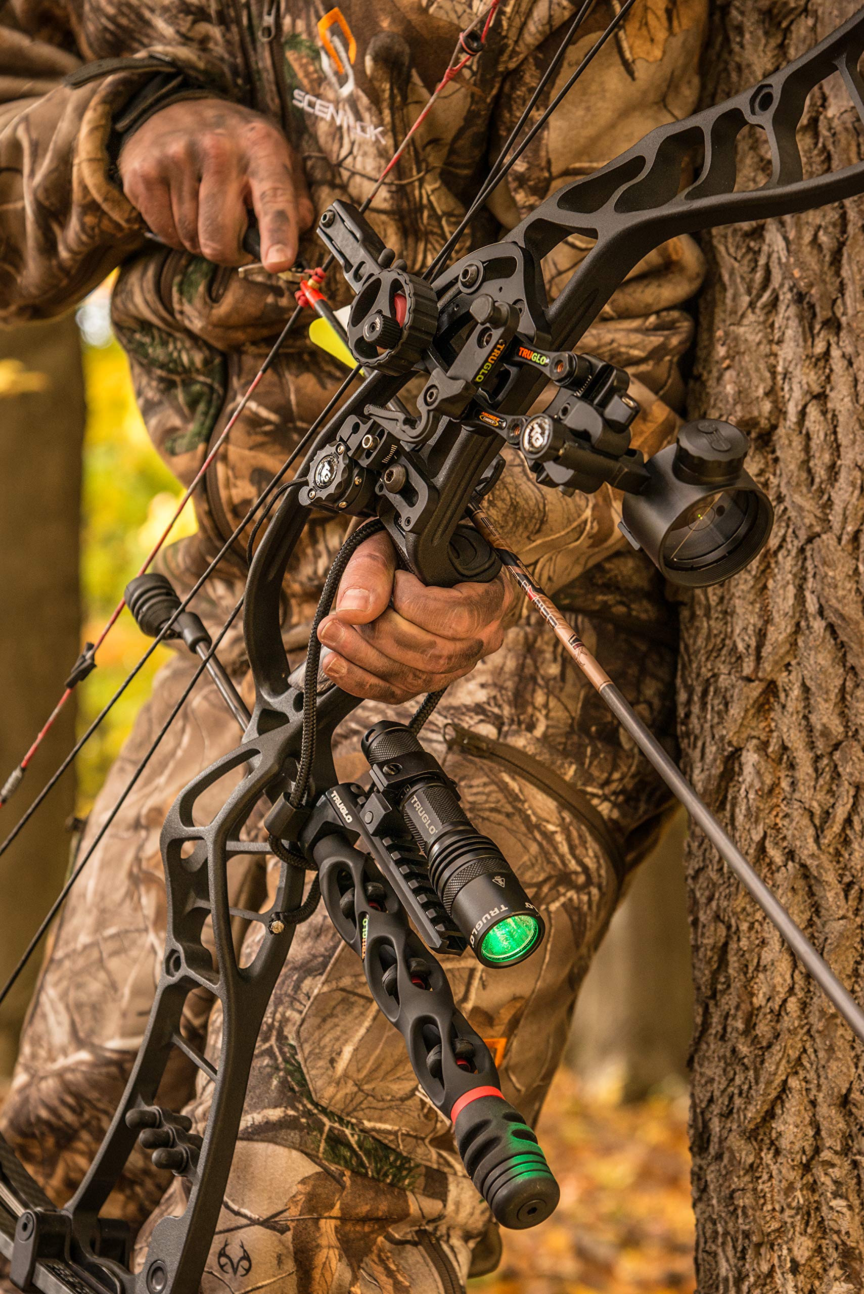 TRUGLO Picatinny Rail Mount Universal Durable Aluminum Hunting Bowfishing Accessories Holder with 9 Rail Slots