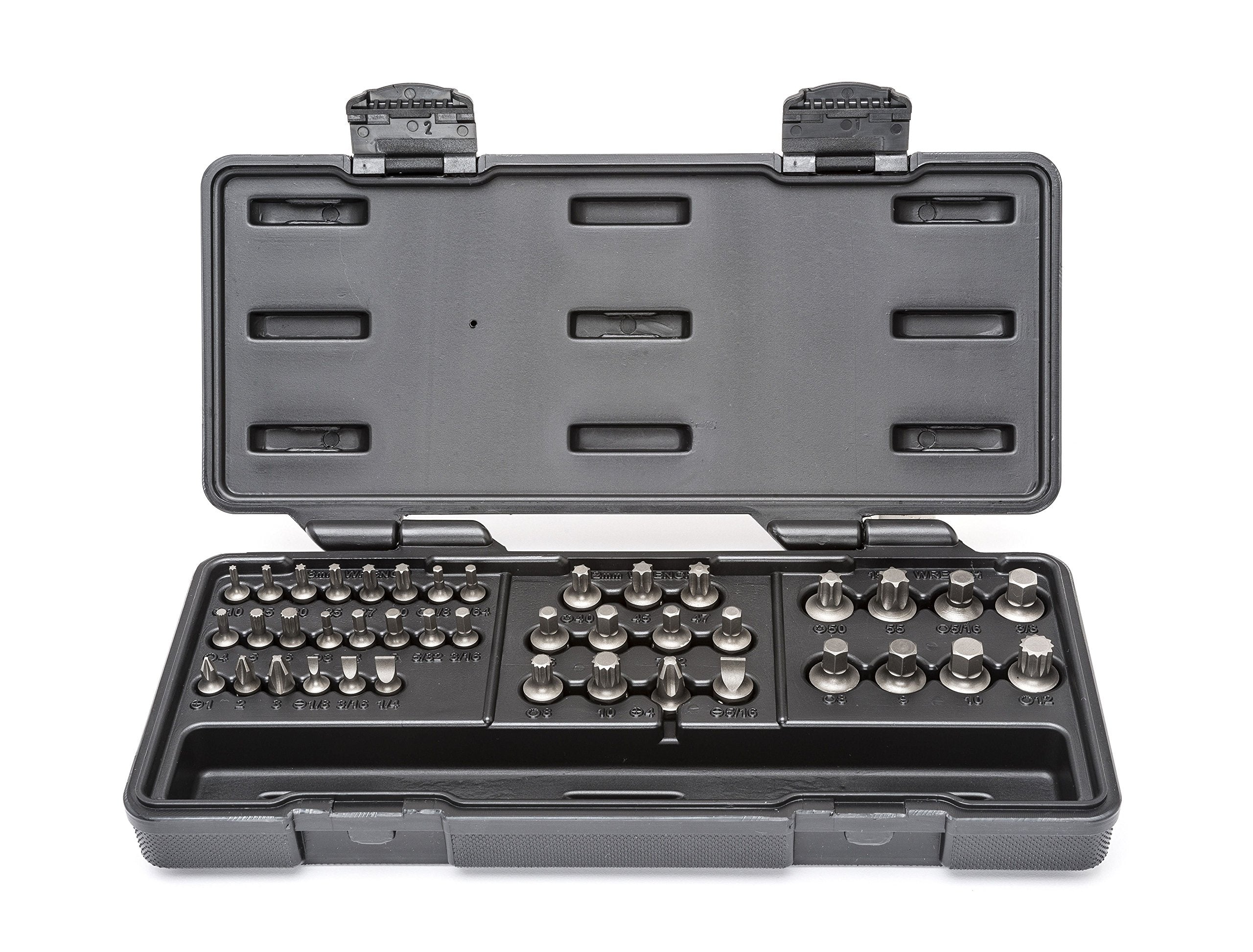 41 Pc. GEARWRENCH Phillips/Slotted/Torx/Hex/Triple Square Insert Bit Set for 6 & 12 Pt. Wrenches - 81602 , Black