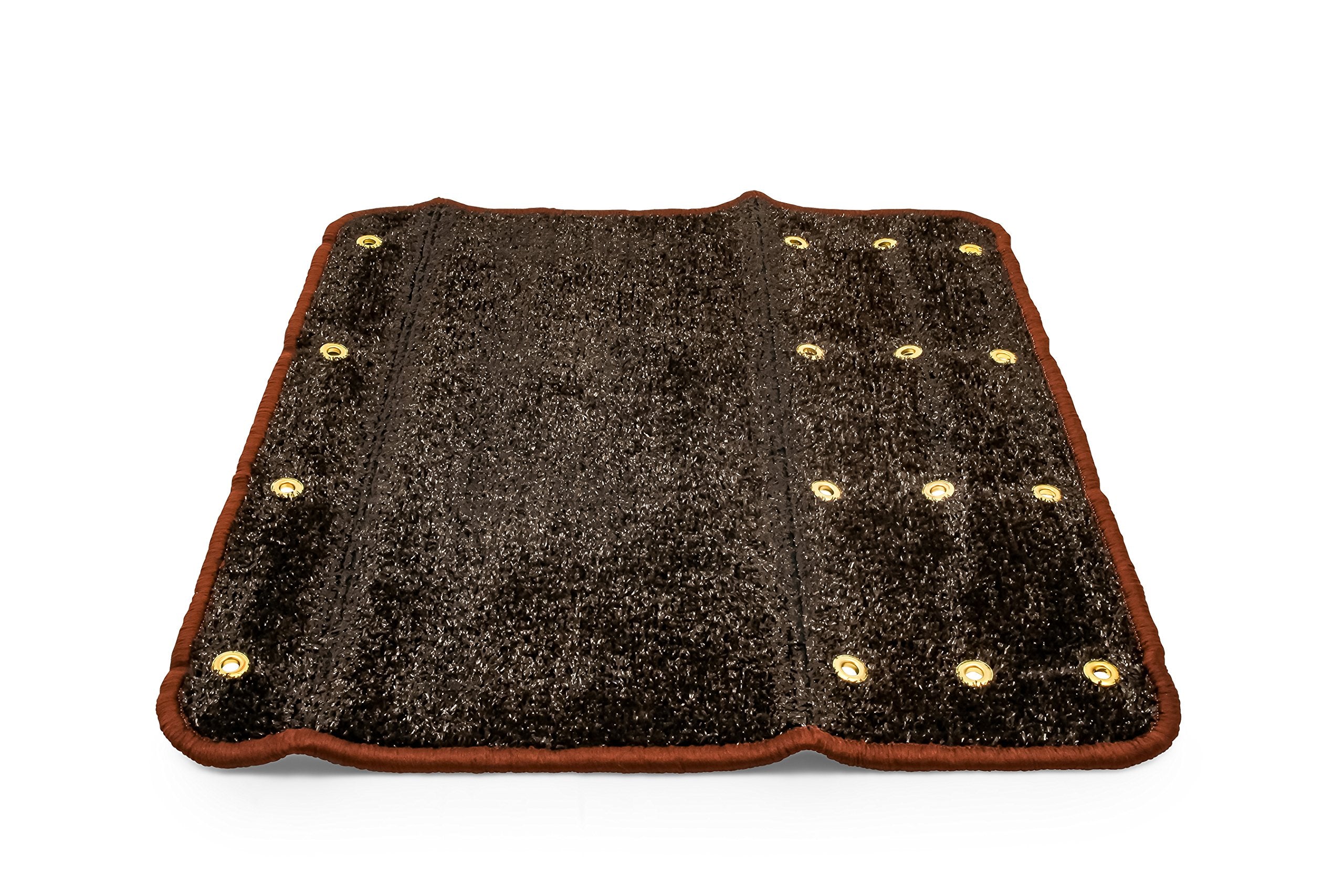 Brown CAMCO 42944 Premium Wrap Around RV Step Rug (Turf Material (22" x 23"))