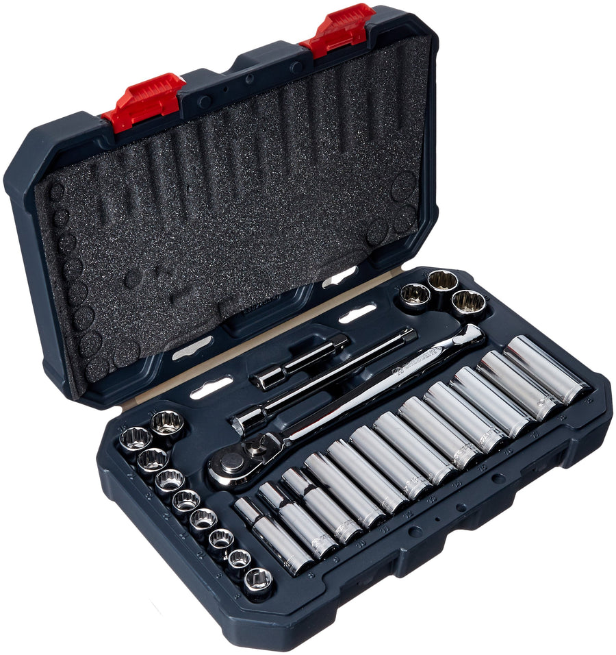 Crescent 27 Pc. 6 & 12 Point 3/8" Drive Standard & Deep Metric Mechanics Tool Set - CSWS9N