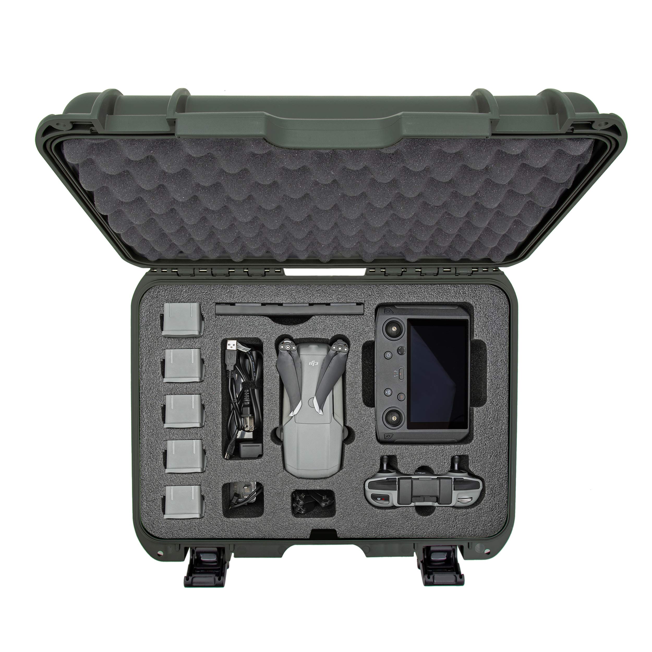 Nanuk Waterproof Hard Case 925 with Foam Insert for DJI Mavic Air 2 + Smart Controller - Olive (925-MAVIA26)