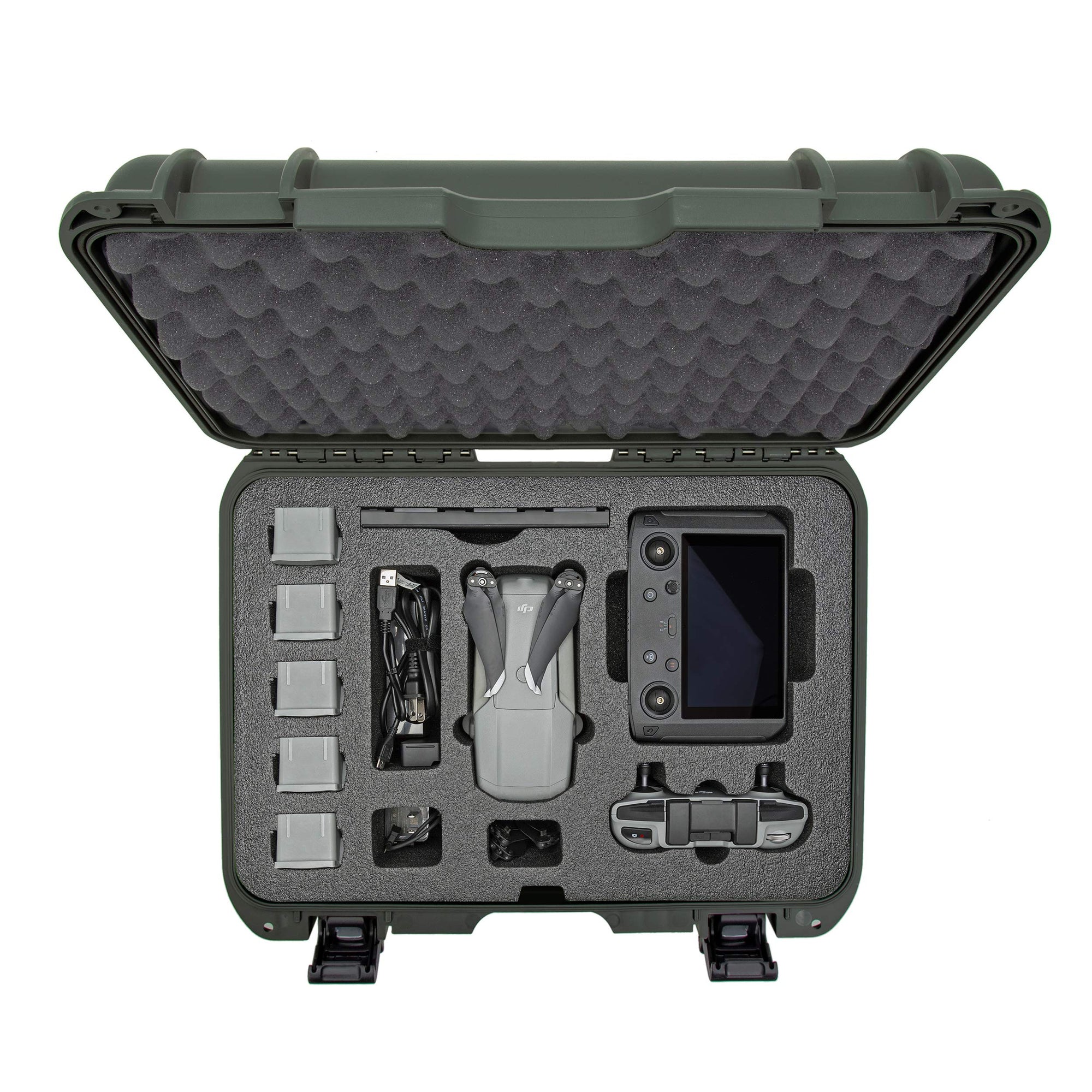 Nanuk Waterproof Hard Case 925 with Foam Insert for DJI Mavic Air 2 + Smart Controller - Olive (925-MAVIA26)