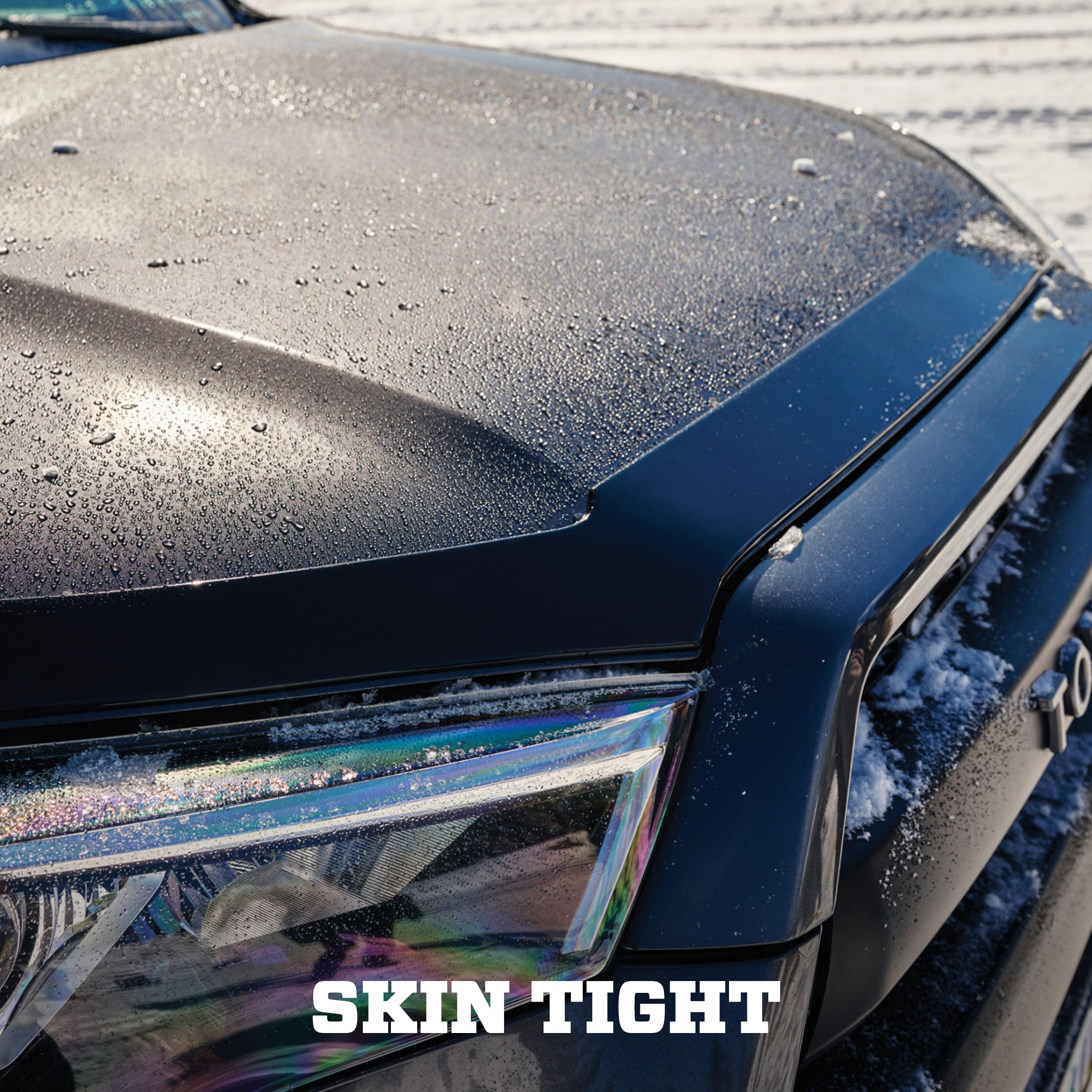 Aeroskin Hood Protector Husky Liners | Fits 2011-2015 Ford Explorer (Excludes Sport) | Low Profile Deflector/Bug Shield - 1 pc., Smoke | 2842045