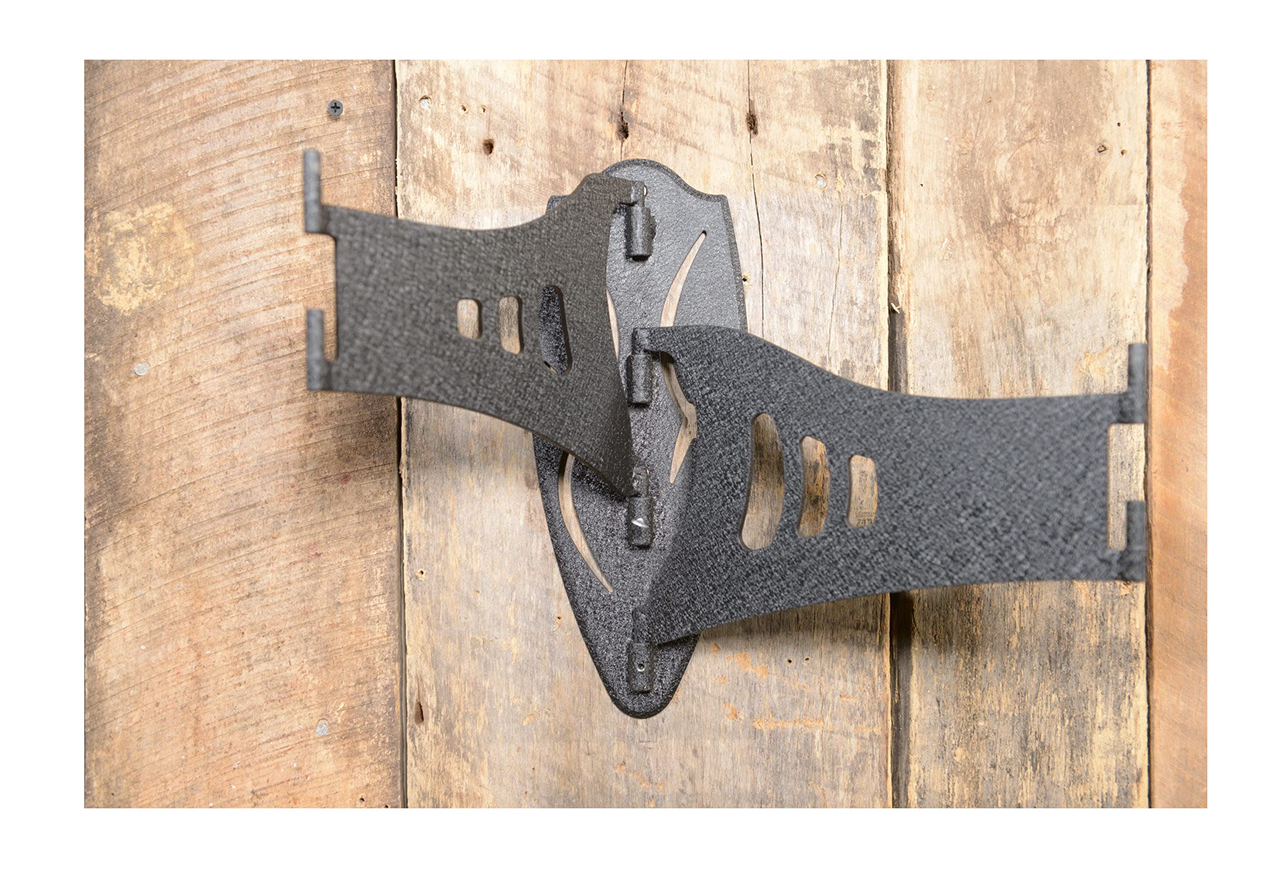 Skull Hooker Steel Small/Medium Game Powder-Coated Dual Shoulder Mount with 8-inch Swing Arm, Black