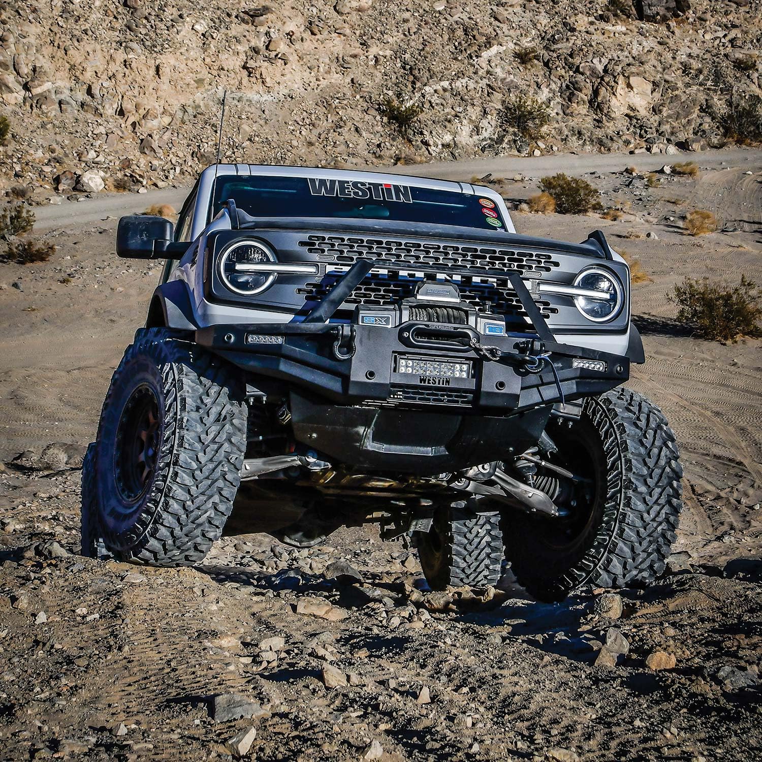 XTS Angular Bull Bar Westin 59-741255 fits 2021-2026 Bronco (Exc Bronco Sport) Textured Black