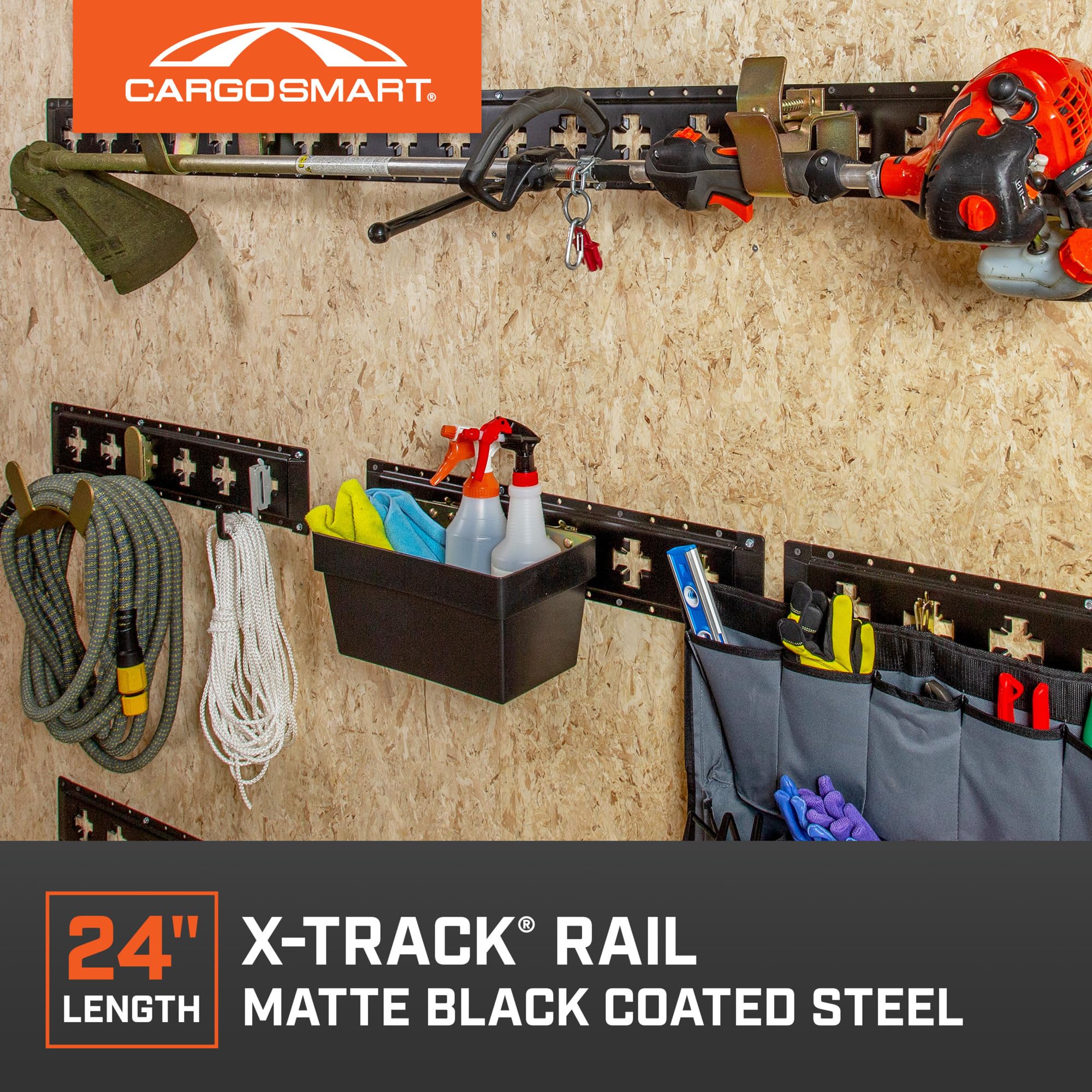 X-Track Rail CargoSmart - 24in Matte Black, Model# 1787