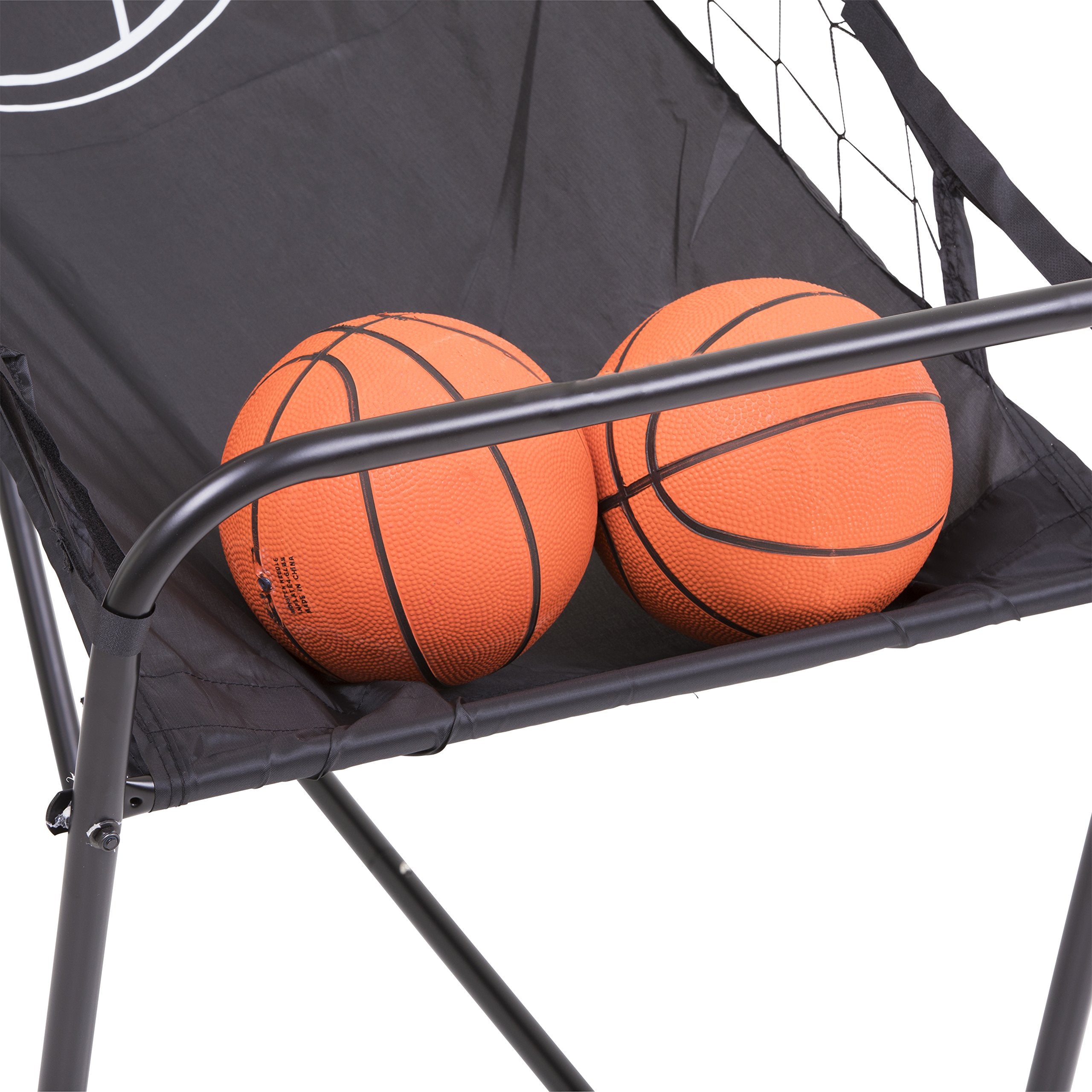 Alley-Oop Redline Single Basketball Shootout with Quick Connect Easy-to-Assemble Frame and Compact Fold-up Design for Easy Storage 26 pounds
