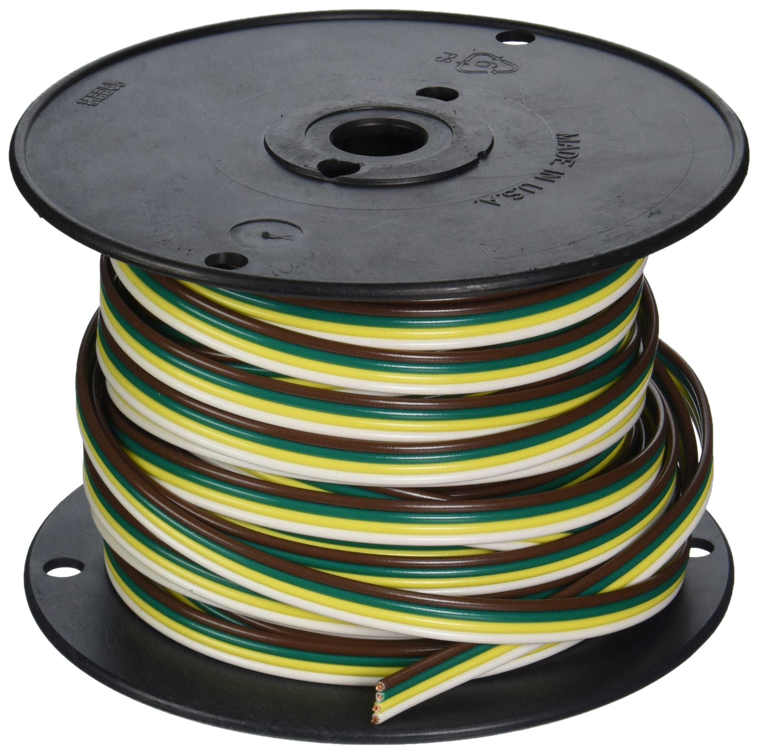 100-Feet Coleman Cable Spool of Trailer Wire, 16-Gauge 4-Conductor