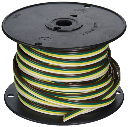 100-Feet Coleman Cable Spool of Trailer Wire, 16-Gauge 4-Conductor
