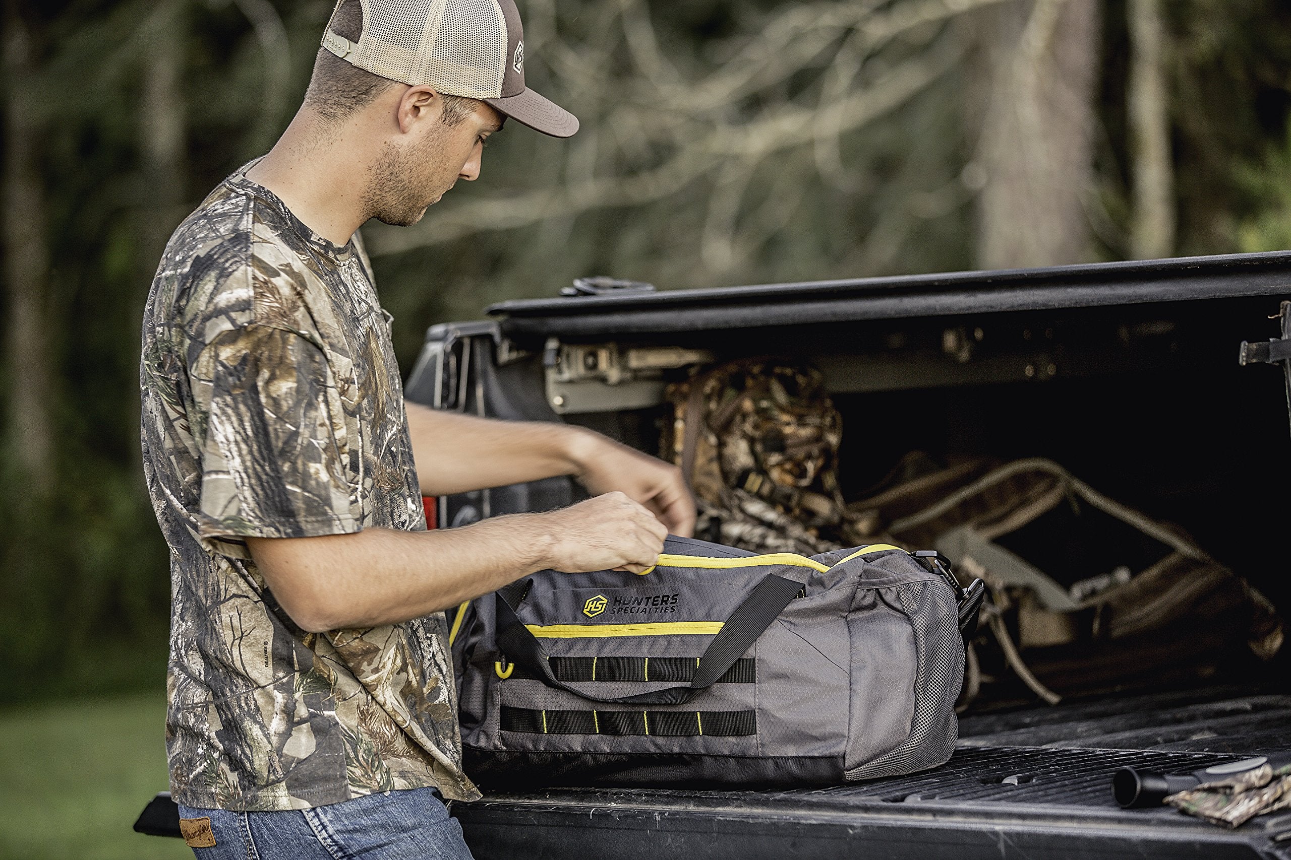 Scent-Safe Hunters Specialties 45L Duffel Bag with Zipper Pockets - Hunting Scent Proof Bag for Hunting Accessories & Equipment, 22" x 12" x 10"