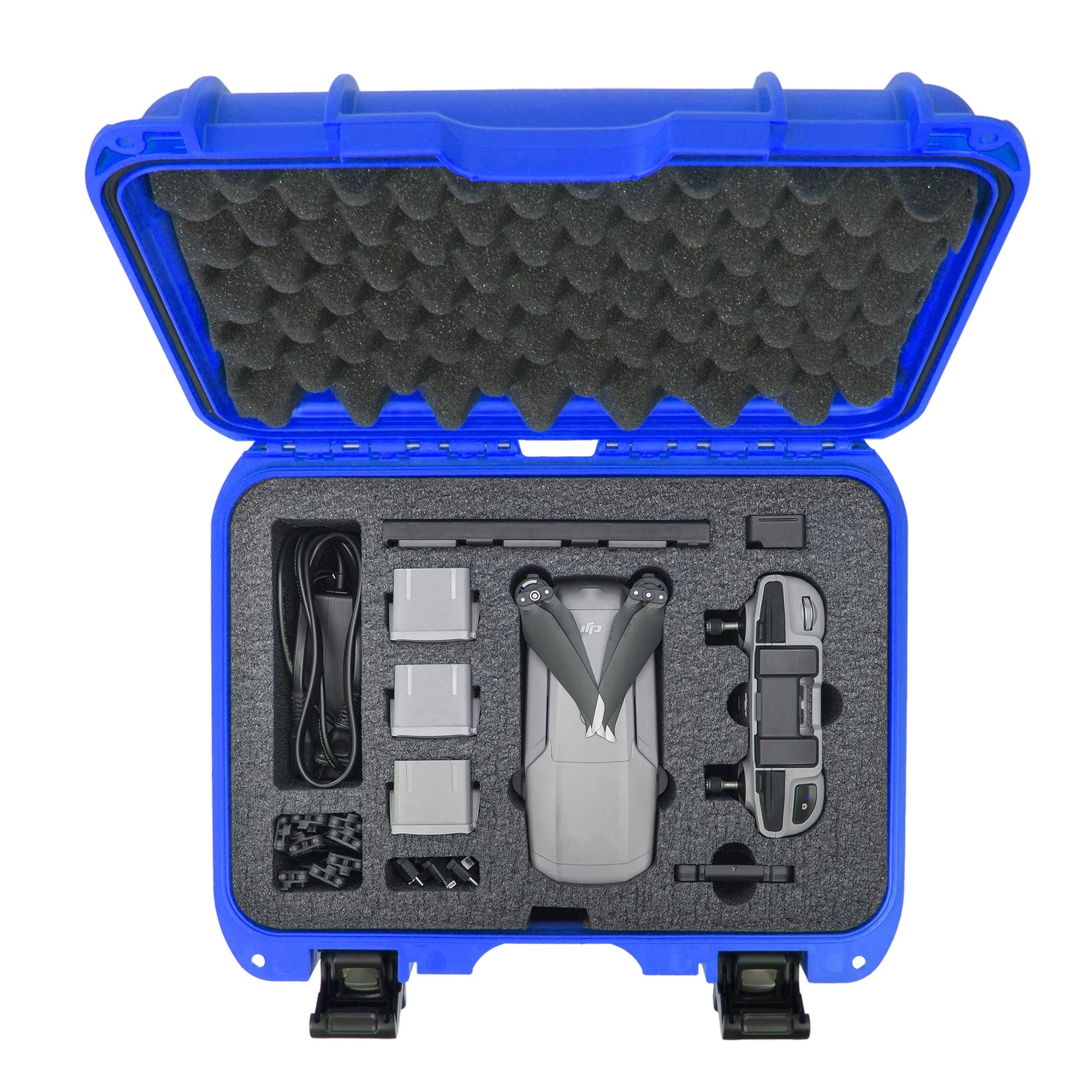Waterproof Nanuk 915 Hard Case with Foam Insert for DJI Mavic Air 2 - Blue