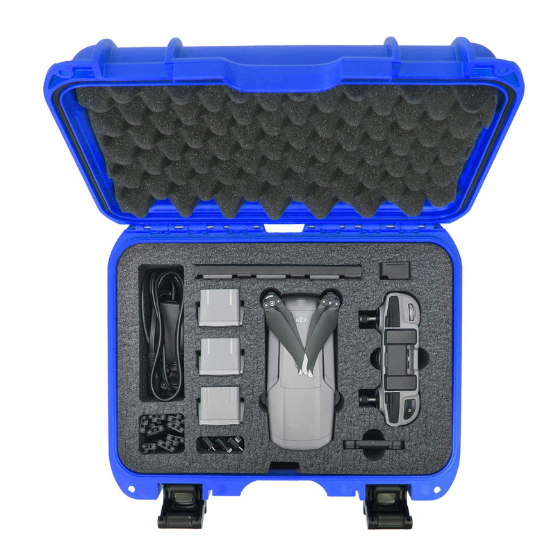 Waterproof Nanuk 915 Hard Case with Foam Insert for DJI Mavic Air 2 - Blue