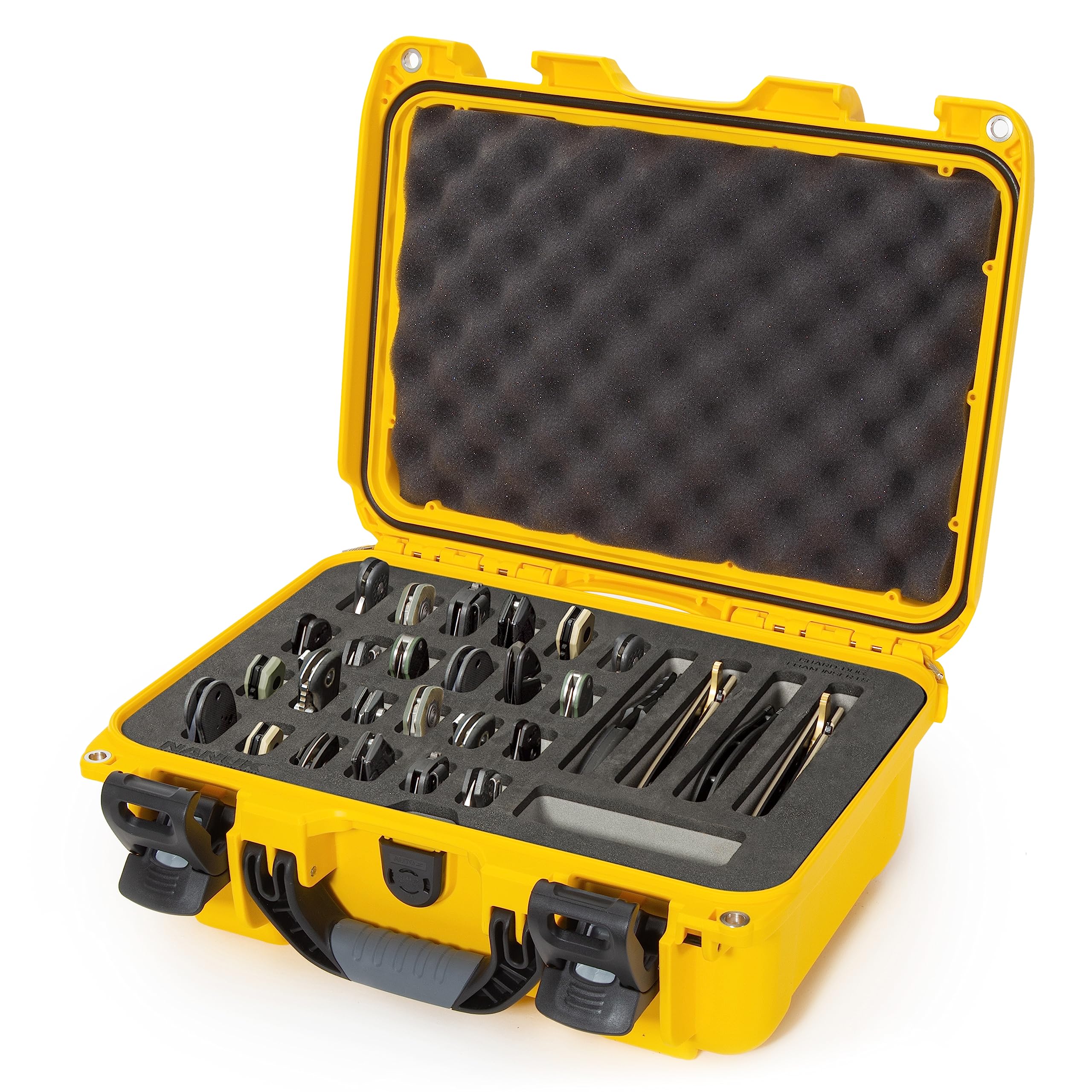 Yellow Nanuk Case w/Foam Insert for 28 Knives 915-28KNI4