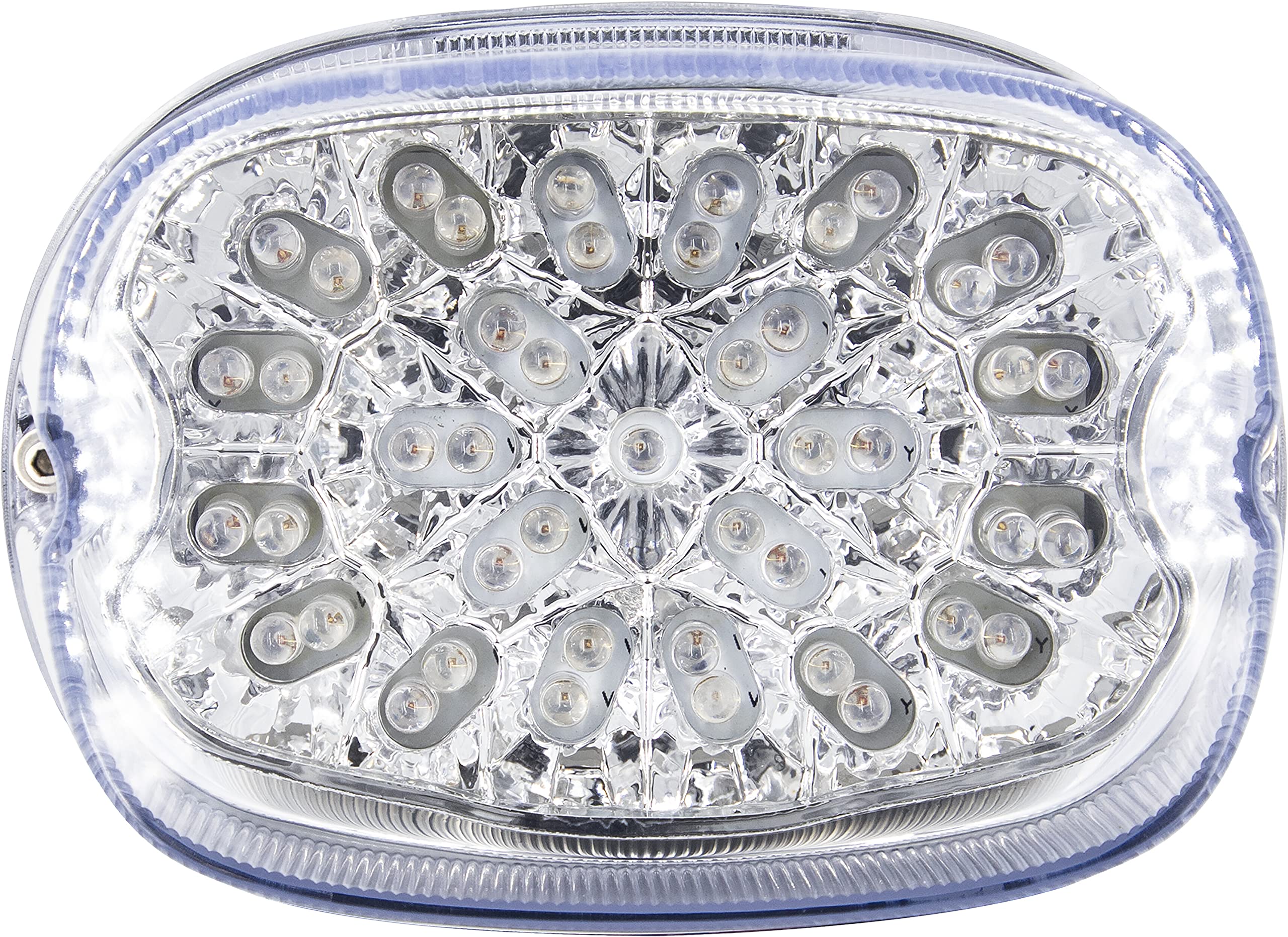 Replacement Taillight Saddle Tramp w/Turn Signals - Clear Lens 1999-2016, Fender Edge Lights & Taillights (BC-HDTL4)