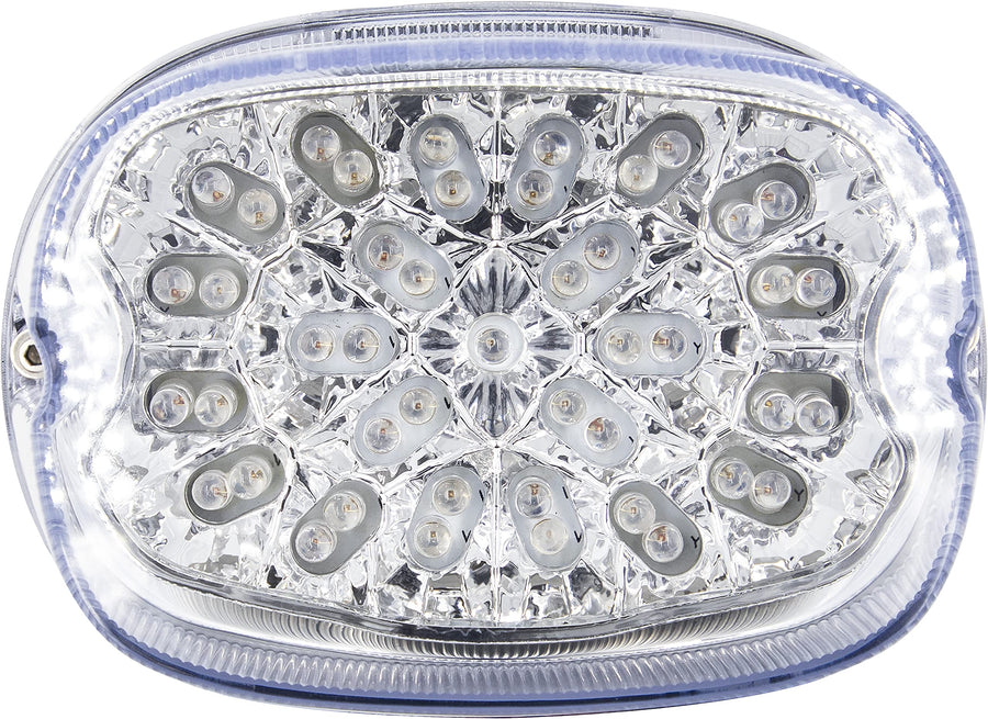 Replacement Taillight Saddle Tramp w/Turn Signals - Clear Lens 1999-2016, Fender Edge Lights & Taillights (BC-HDTL4)