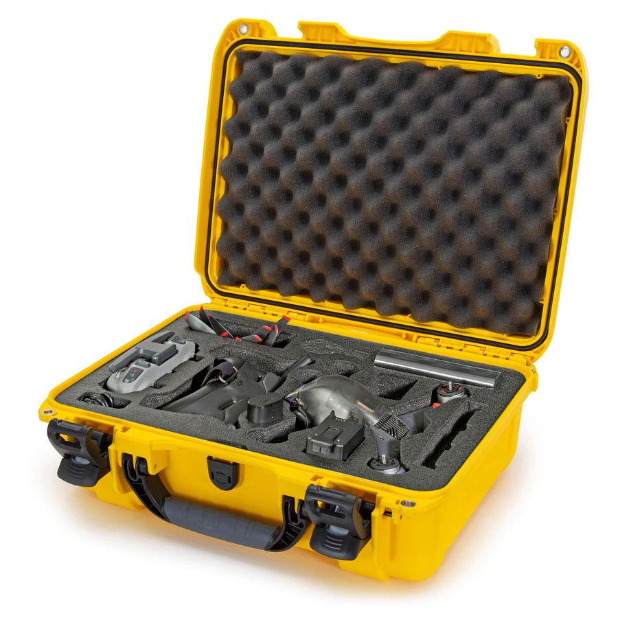 Nanuk Waterproof Hard Case 925 with Foam Insert for DJI FPV Fly More Kit - Yellow (925-FPVG4)