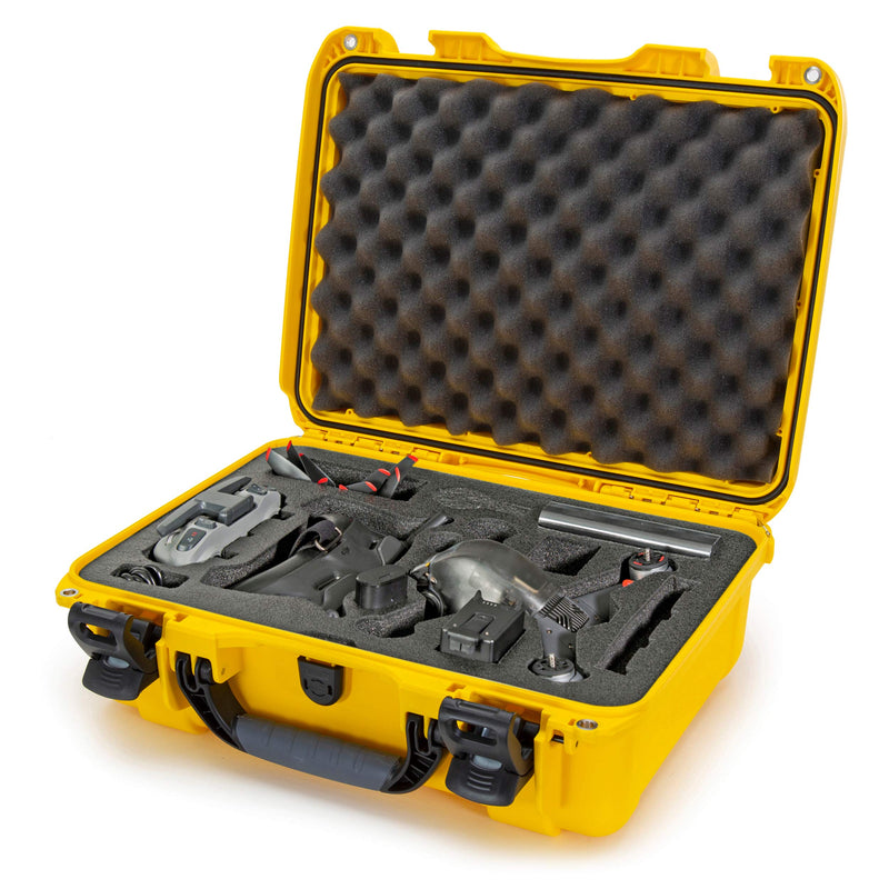 Nanuk Waterproof Hard Case 925 with Foam Insert for DJI FPV Fly More Kit - Yellow (925-FPVG4)